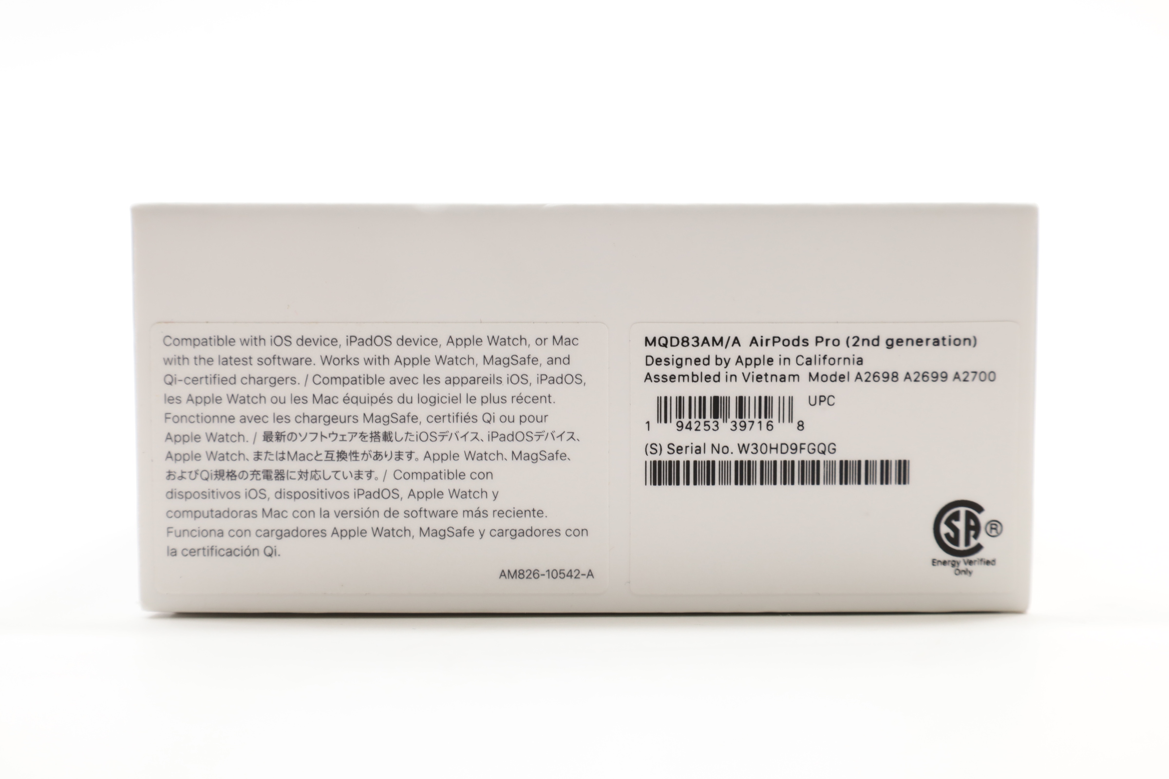 Apple AirPods Pro (2nd Gen) MagSafe Wireless Bluetooth Headphones