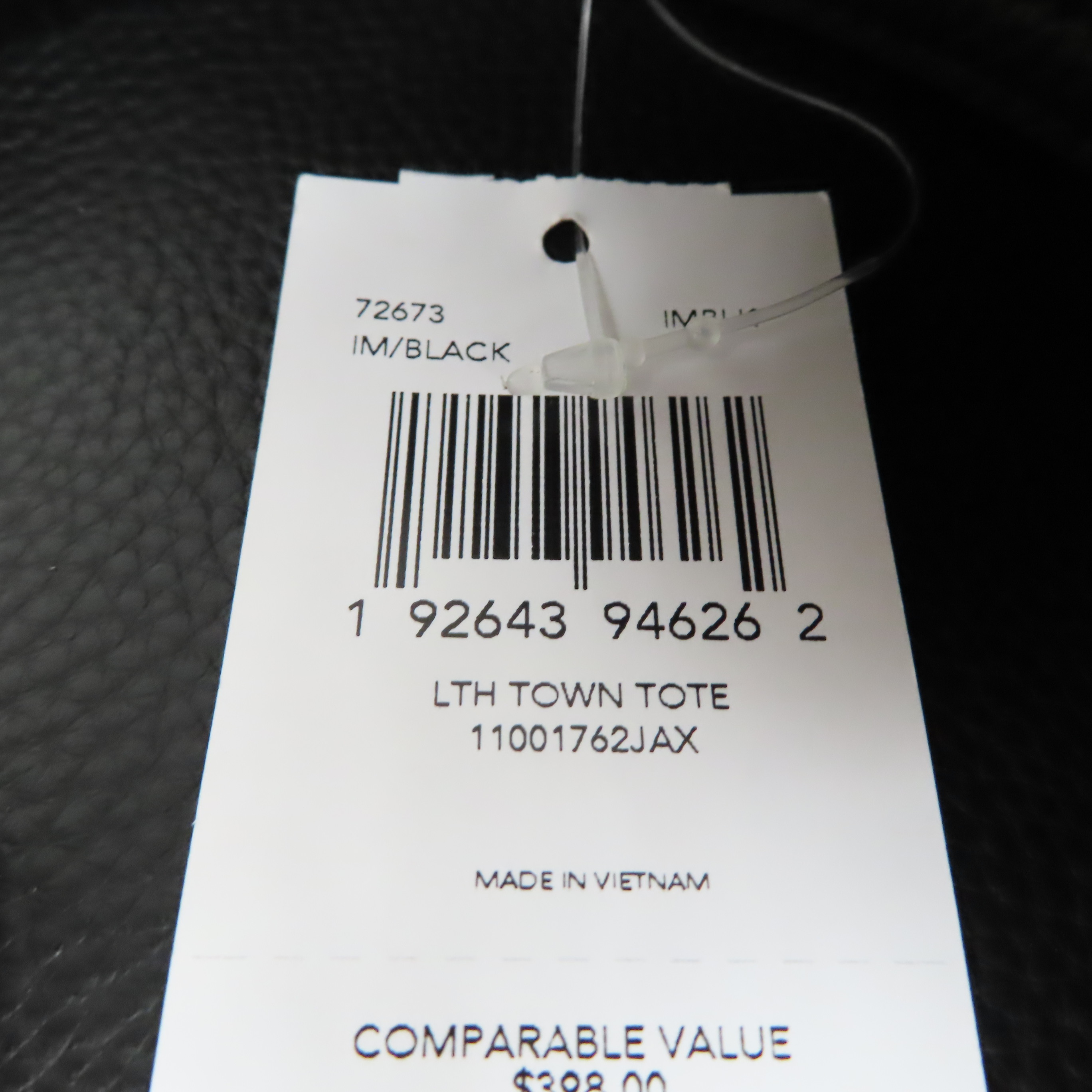 Coach 72673 Town Leather Tote Bag Black