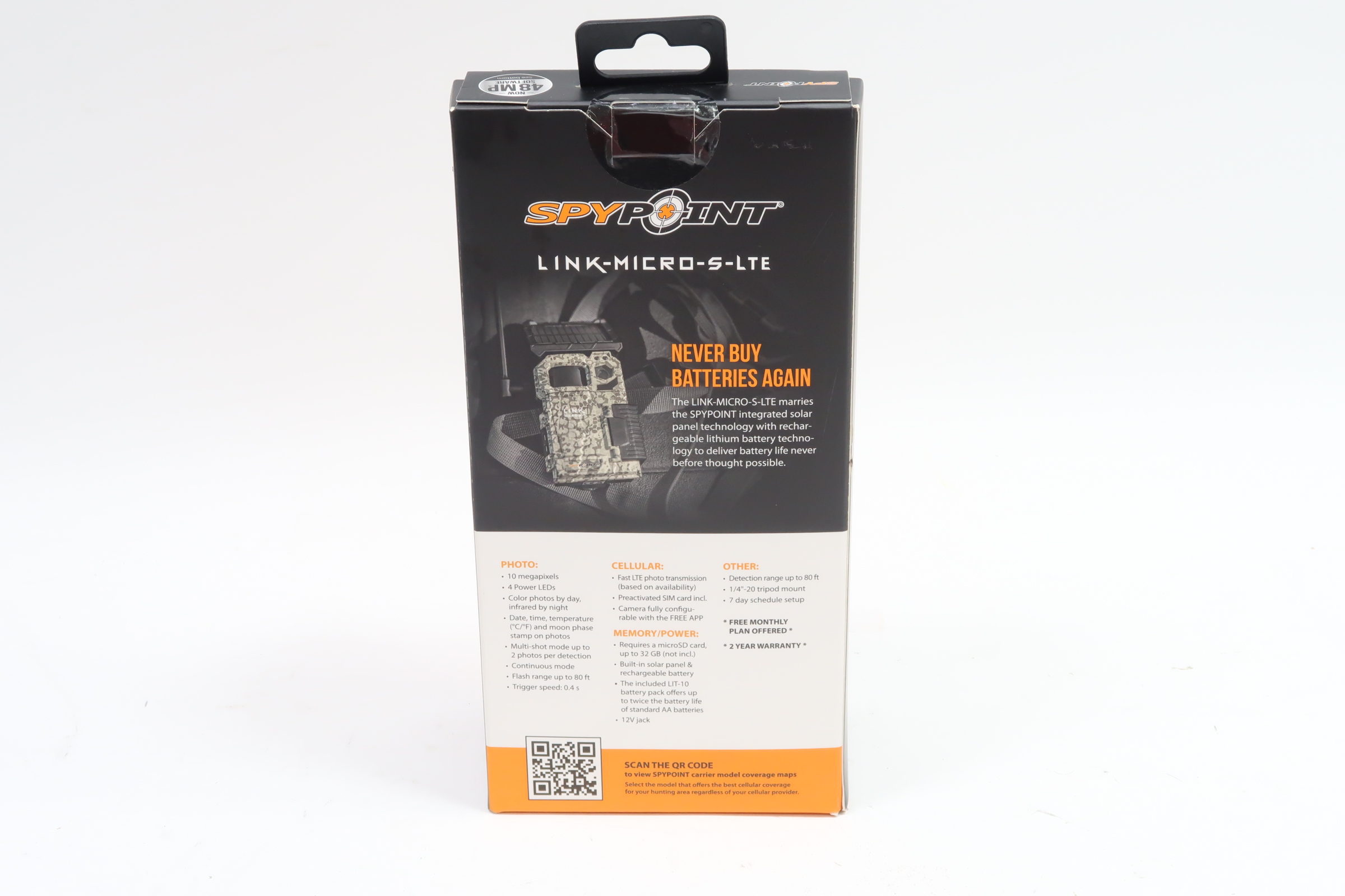 SPYPOINT LINK-MICRO-S-LTE-V Solar Cellular Trail Camera