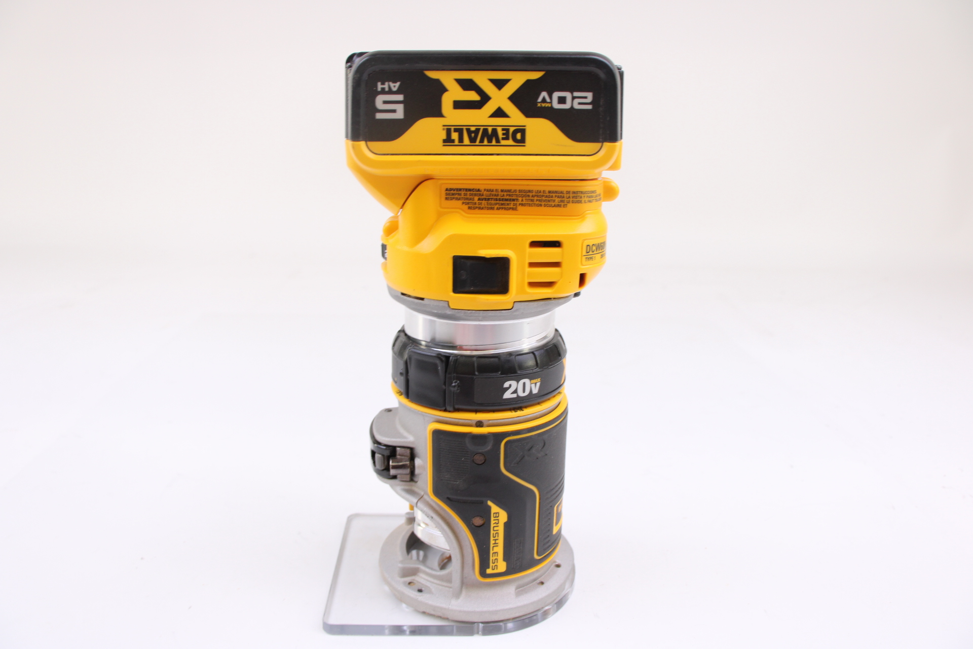 DEWALT DCW600 20V MAX XR Cordless Brushless Fixed Base Compact Router