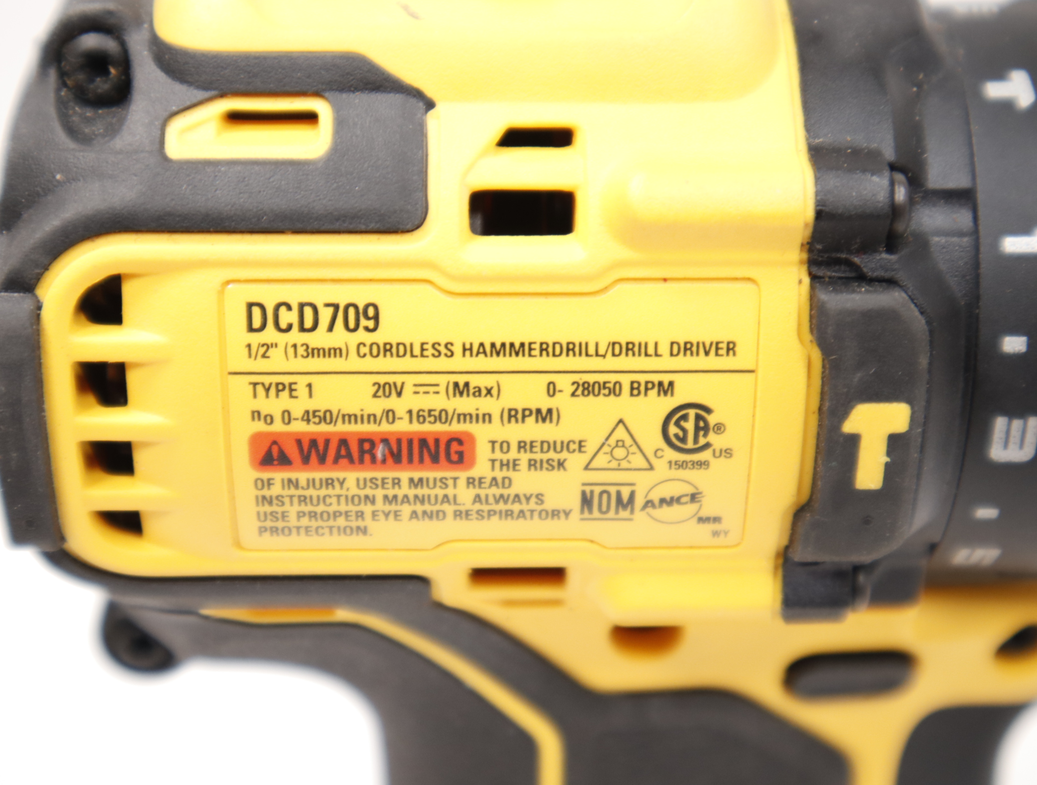DeWalt DCD709 1/2