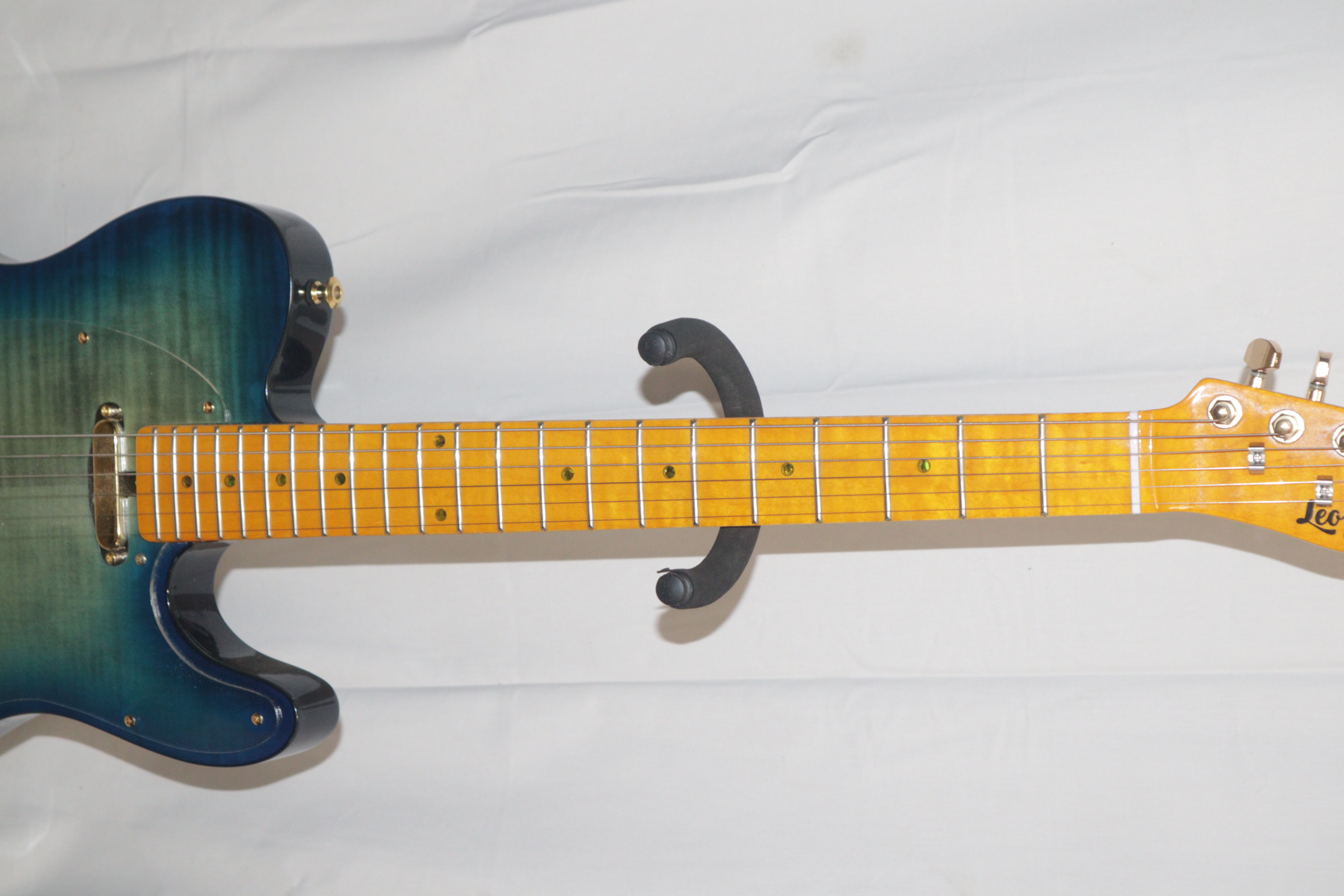 良規様 Leo Jaymz TL Style TL-100 Transparent Blue 6-String 22-Fret