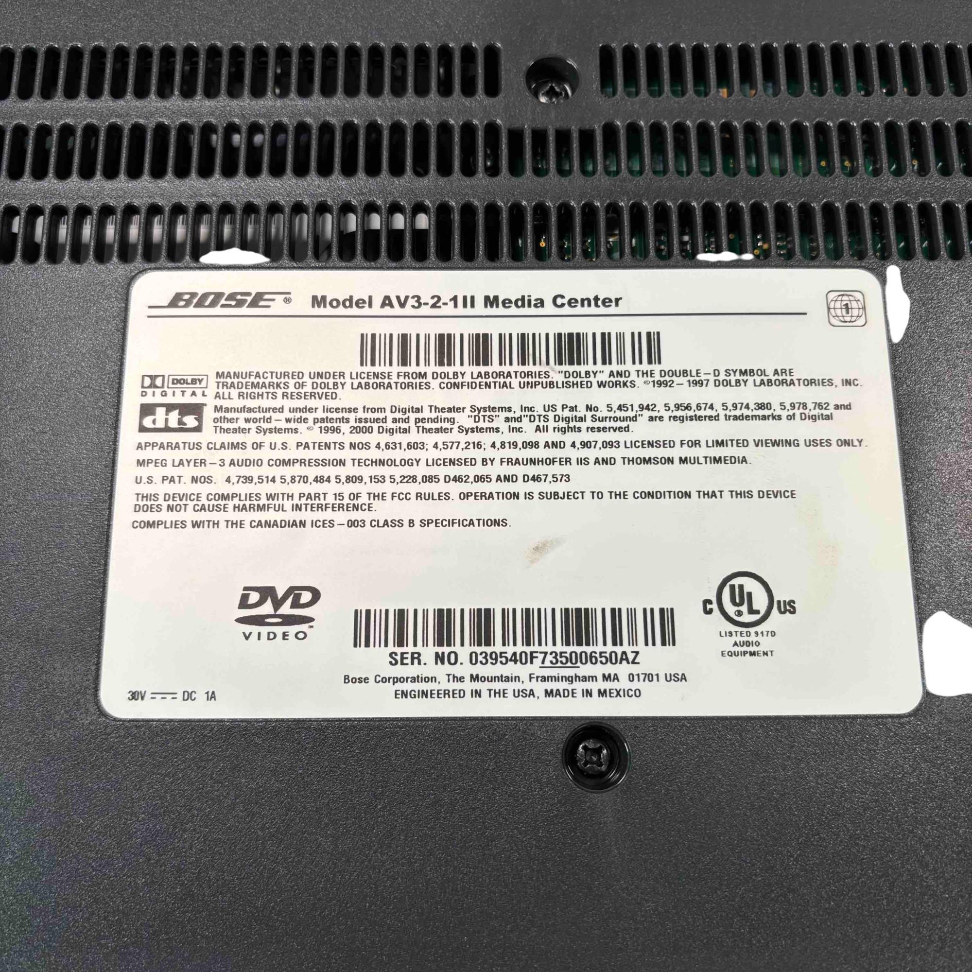 Bose PS3-2-1 Series II Powered Corded Home Audio Theater Bose PS3-2-1 Series II Powered Corded Home Audio Theater