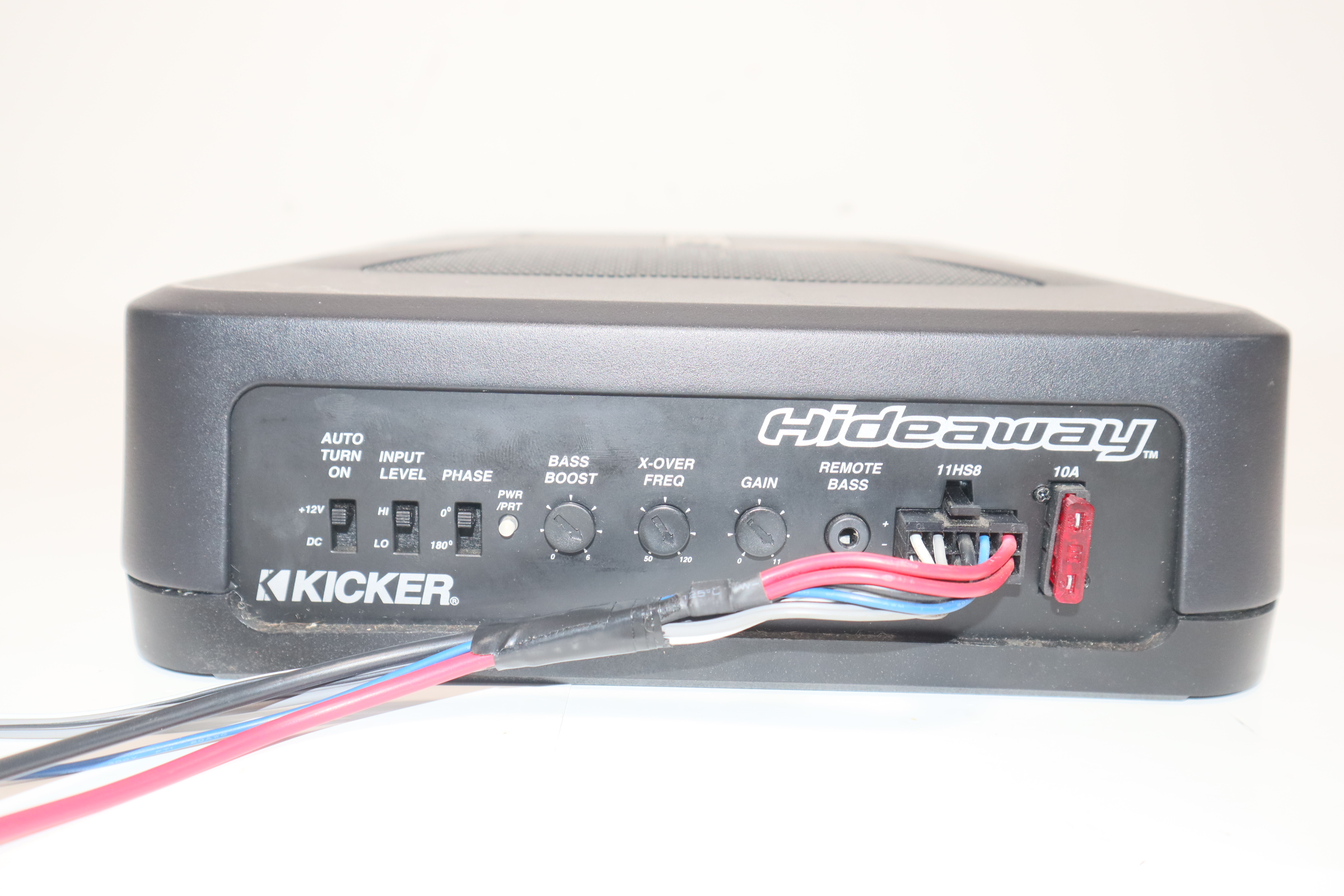 Kicker Hideaway HS8 Black Compact 150-Watt 8 Kicker Hideaway HS8 Black Compact 150-Watt 8