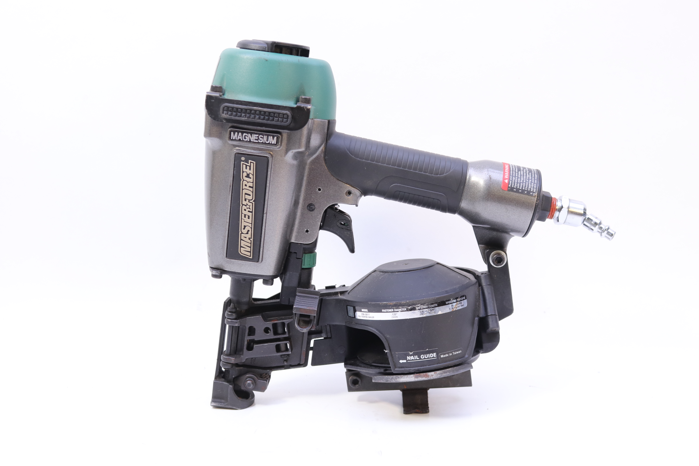 Masterforce 2085011 15 Degree Pneumatic Coil Roofing Nailer