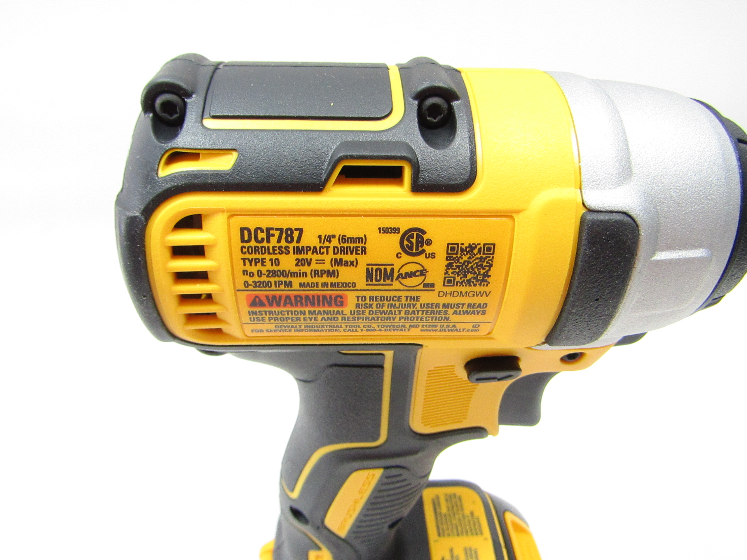 DeWALT DCF787 20-Volt Max 1/4