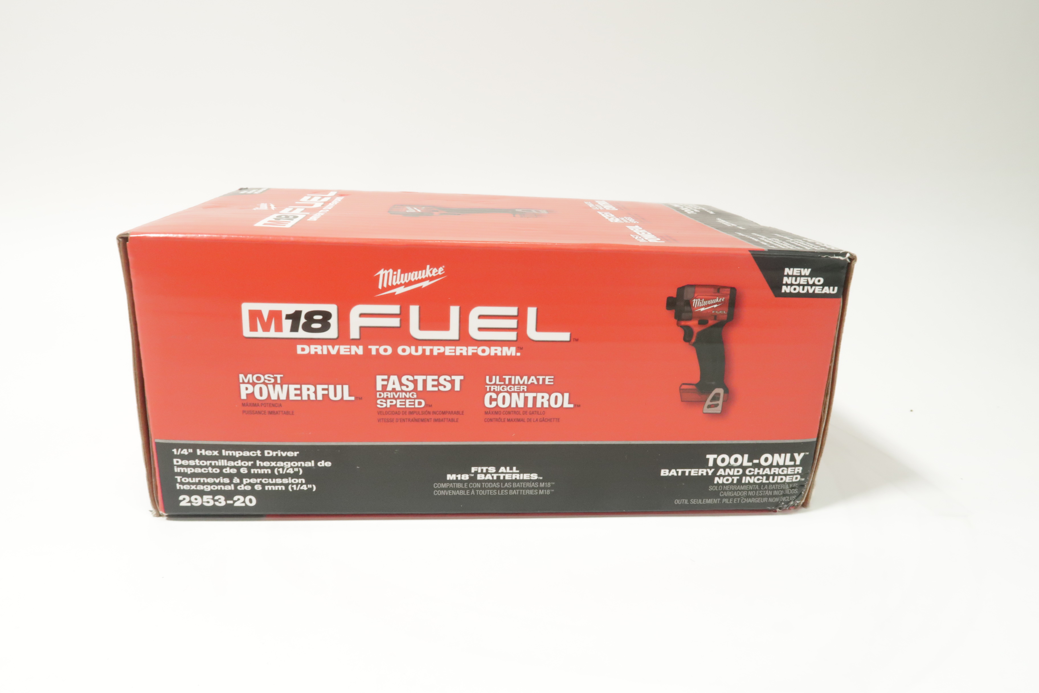 Milwaukee 2953-20 M18 FUEL 18V Brushless Cordless 1/4" Hex Impact ...