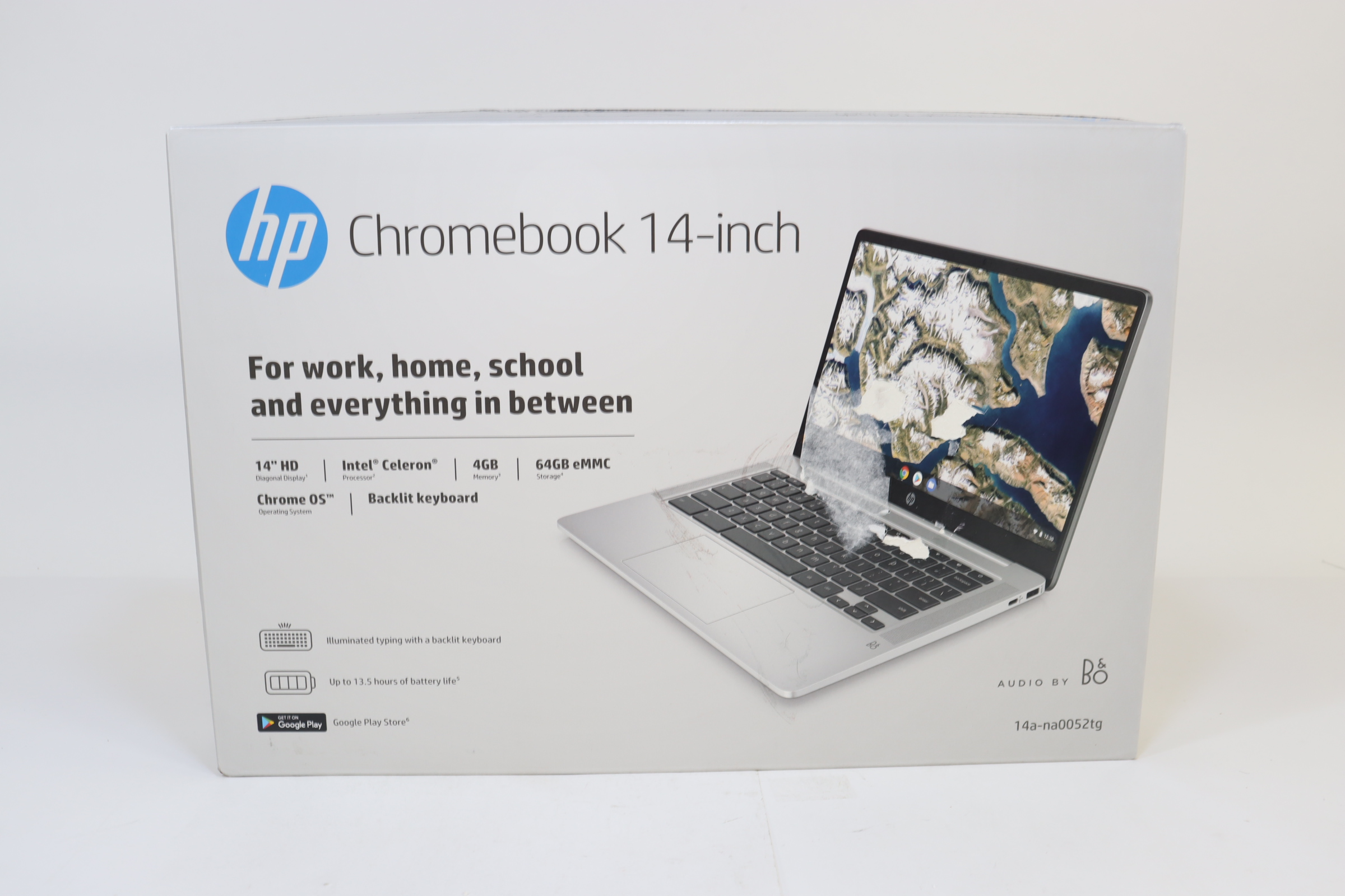 HP Chromebook 14A-NA0052TG Chrome OS Celeron N4120 4GB RAM 64GB