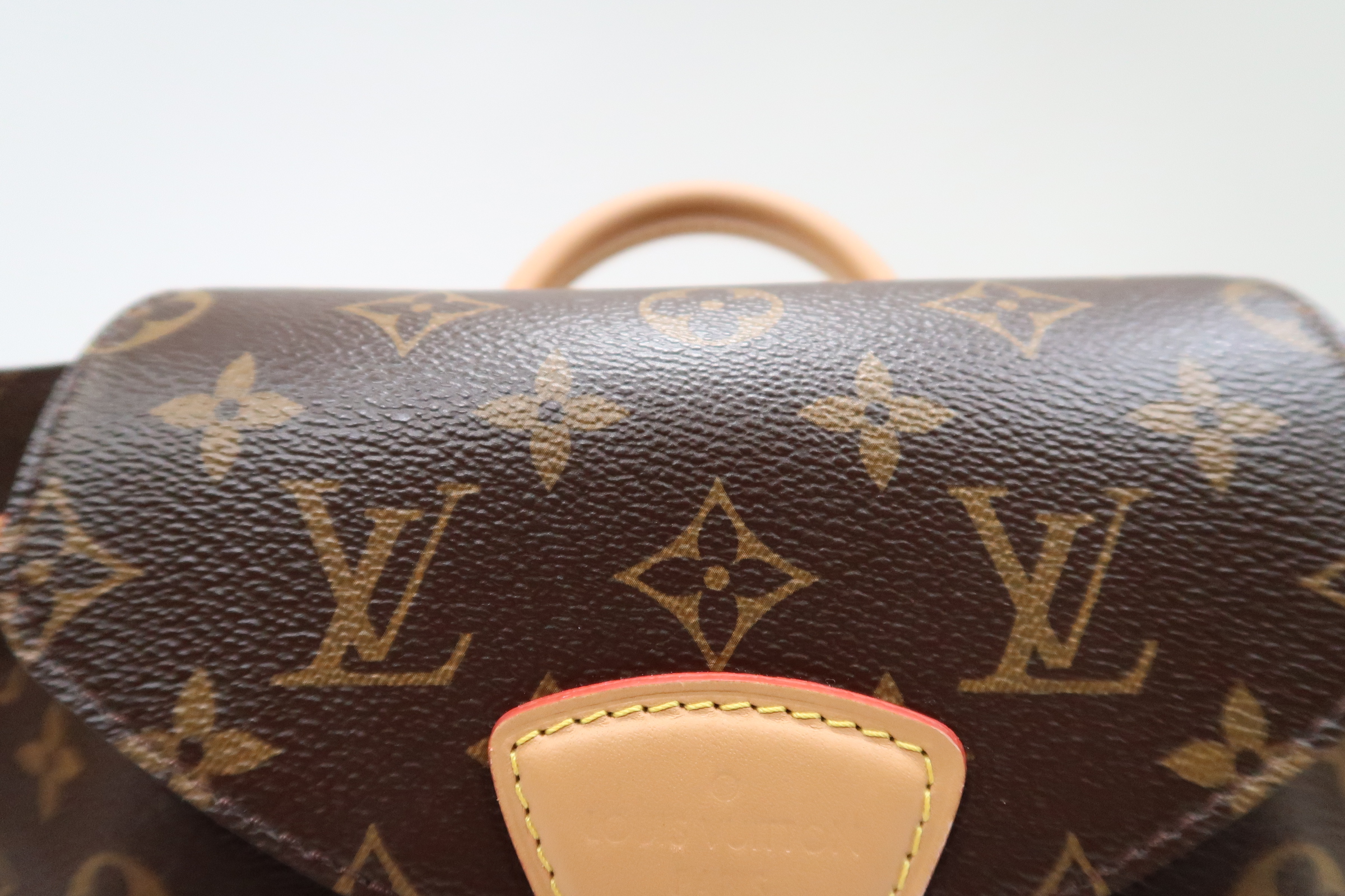 Louis Vuitton Montsouris PM Backpack Brown Monogram M45501 LV Logo Charm Louis Vuitton Montsouris PM Backpack Brown Monogram Costa  main image 4