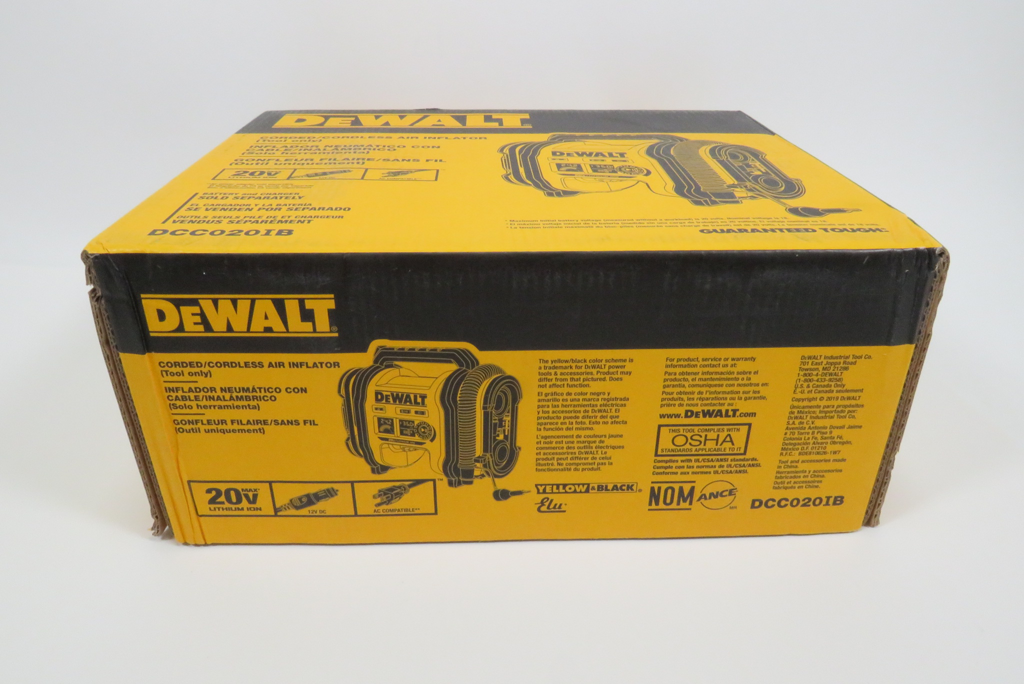 DEWALT DCC020IB 20V Max Corded/Cordless Air Inflator