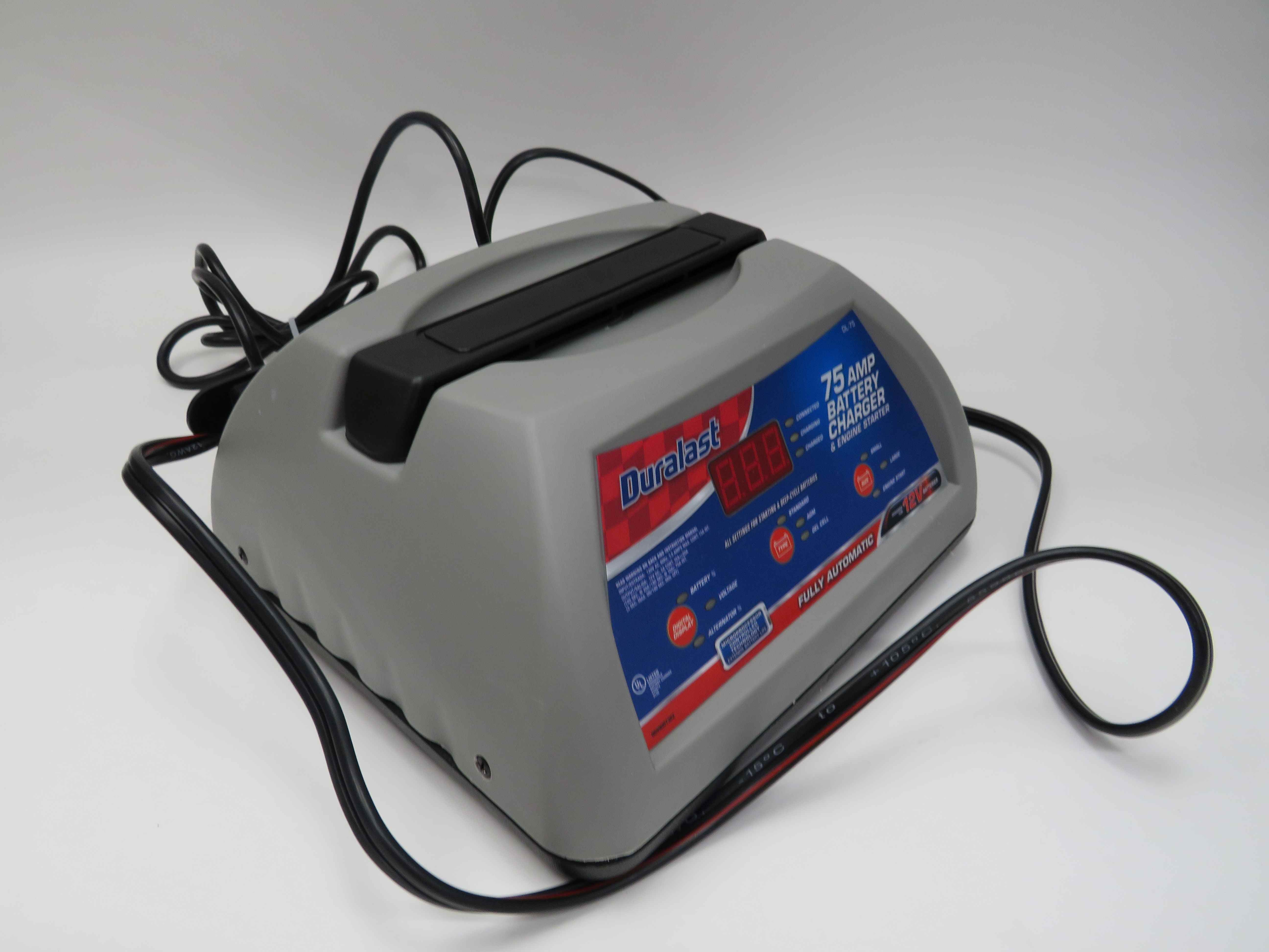 Duralast 75 Amp Battery Charger / Engine Starter Fully Automatic DL75 9275