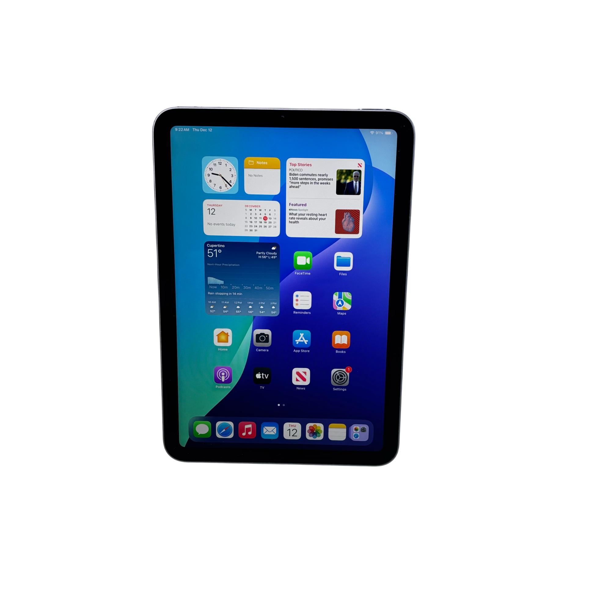 Apple iPad Mini MK7R3LL/A 6th Generation Wi-Fi 64GB Purple 64GB Tablet