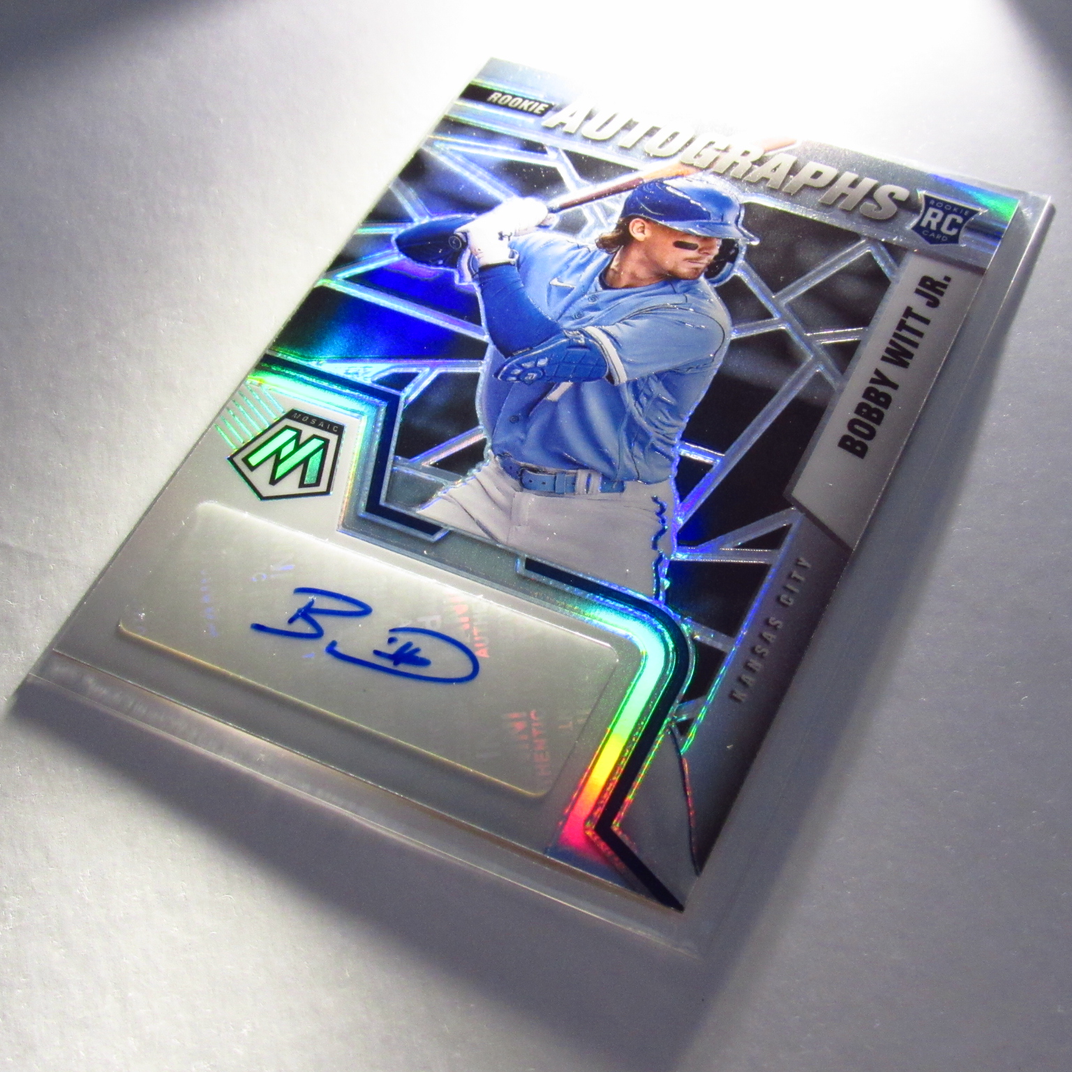 Bobby Witt Jr RAM-ZS Panini Prizm 2022 Mosaic Baseball