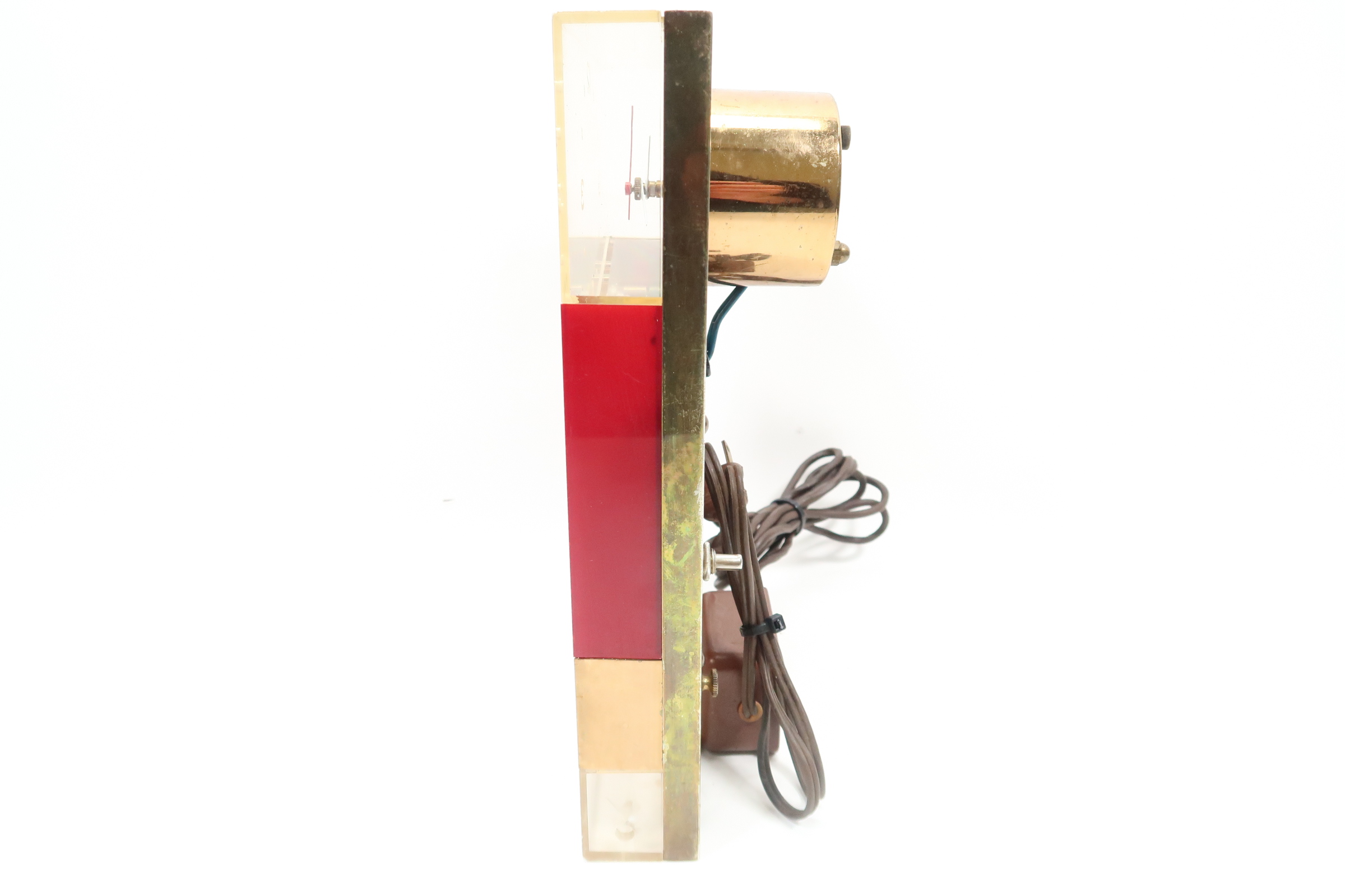 Schlitz Acrylic Fluorescent Bar Clock/Light 1959