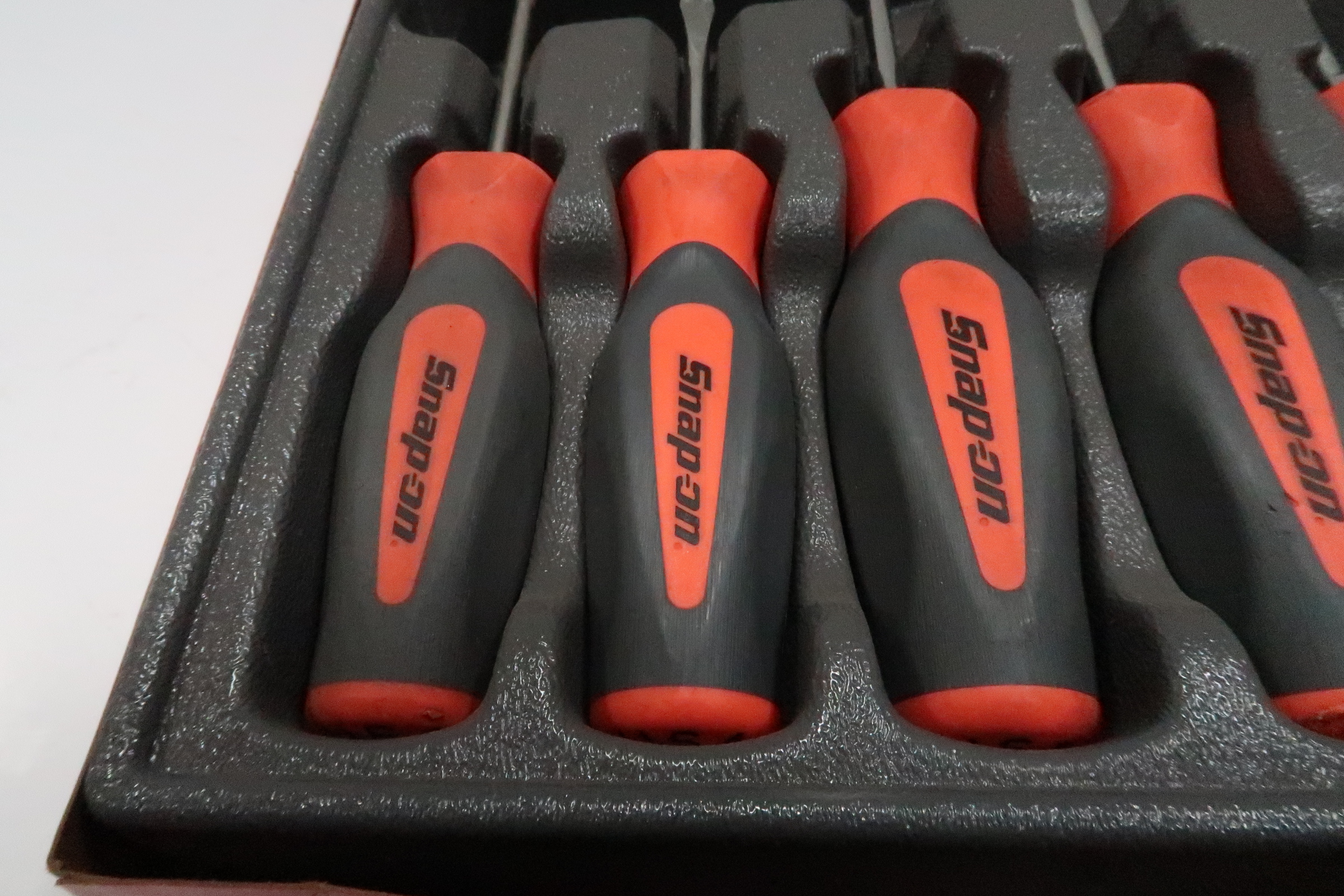 Snap-on Tools SHDX800 8pc Orange Hard Grip Combination Screwdriver