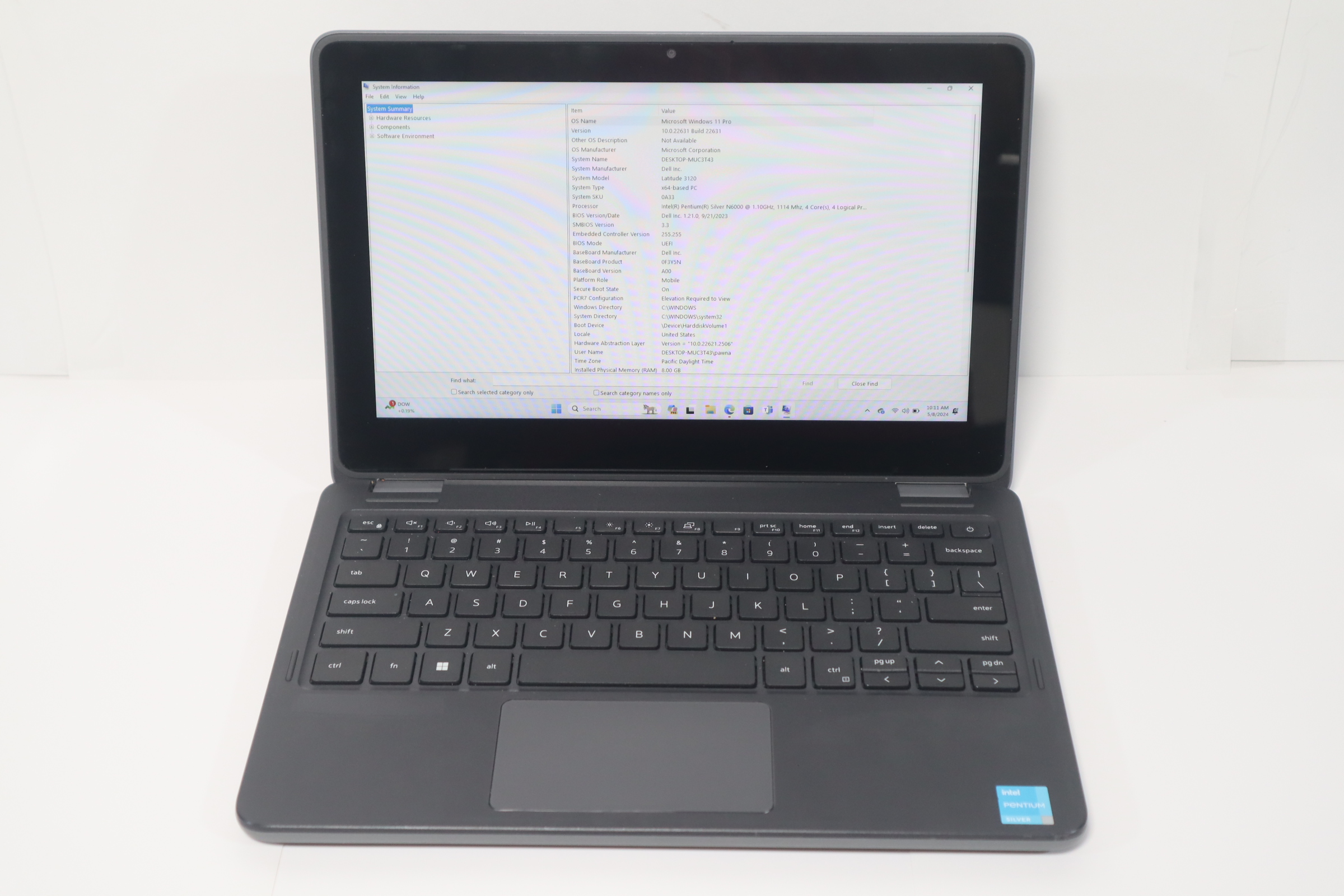 Dell Latitude 3120 2in1 Intel Pentium Silver N6000 1.1GHz 8GB RAM
