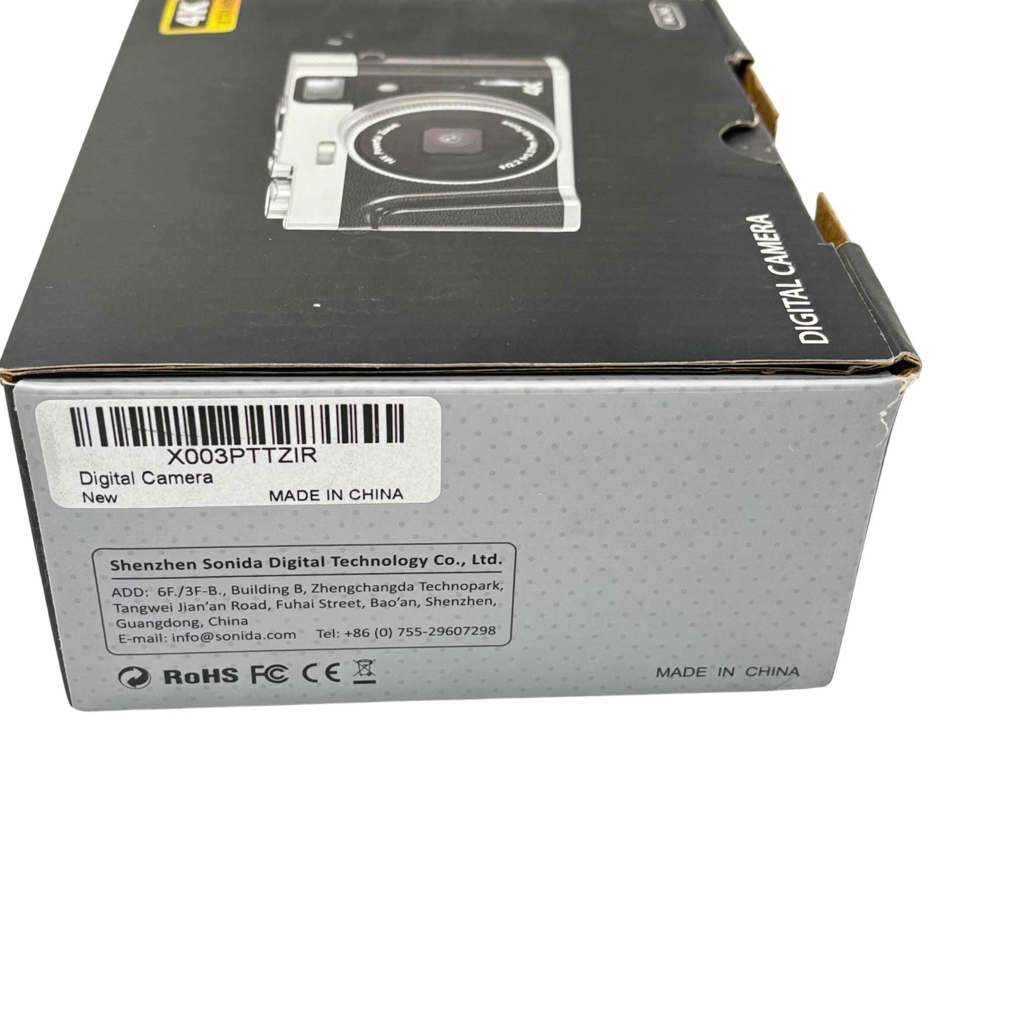 Shenzhen Sonida DC202 4K Ultra HD Digital Camera 16X Zoom