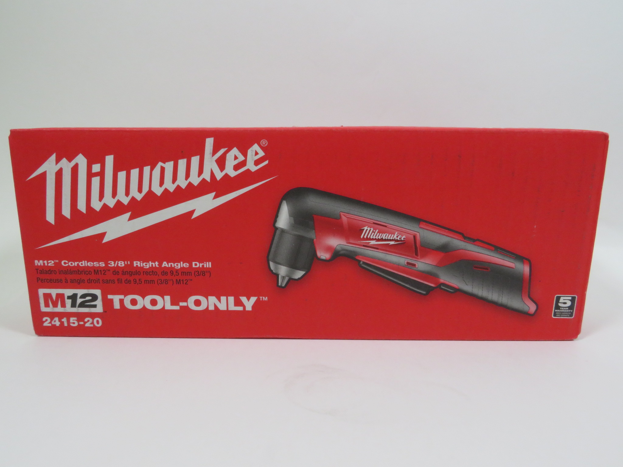 Milwaukee 241520 M12 Cordless 3/8" Brushless Right Angle Drill