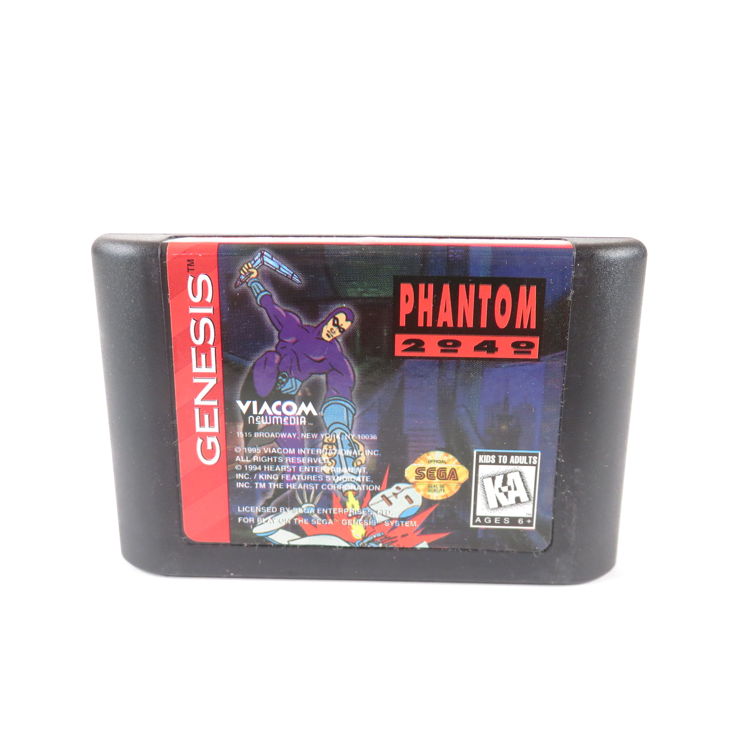 Phantom 2040 Video Game for the Sega Genesis