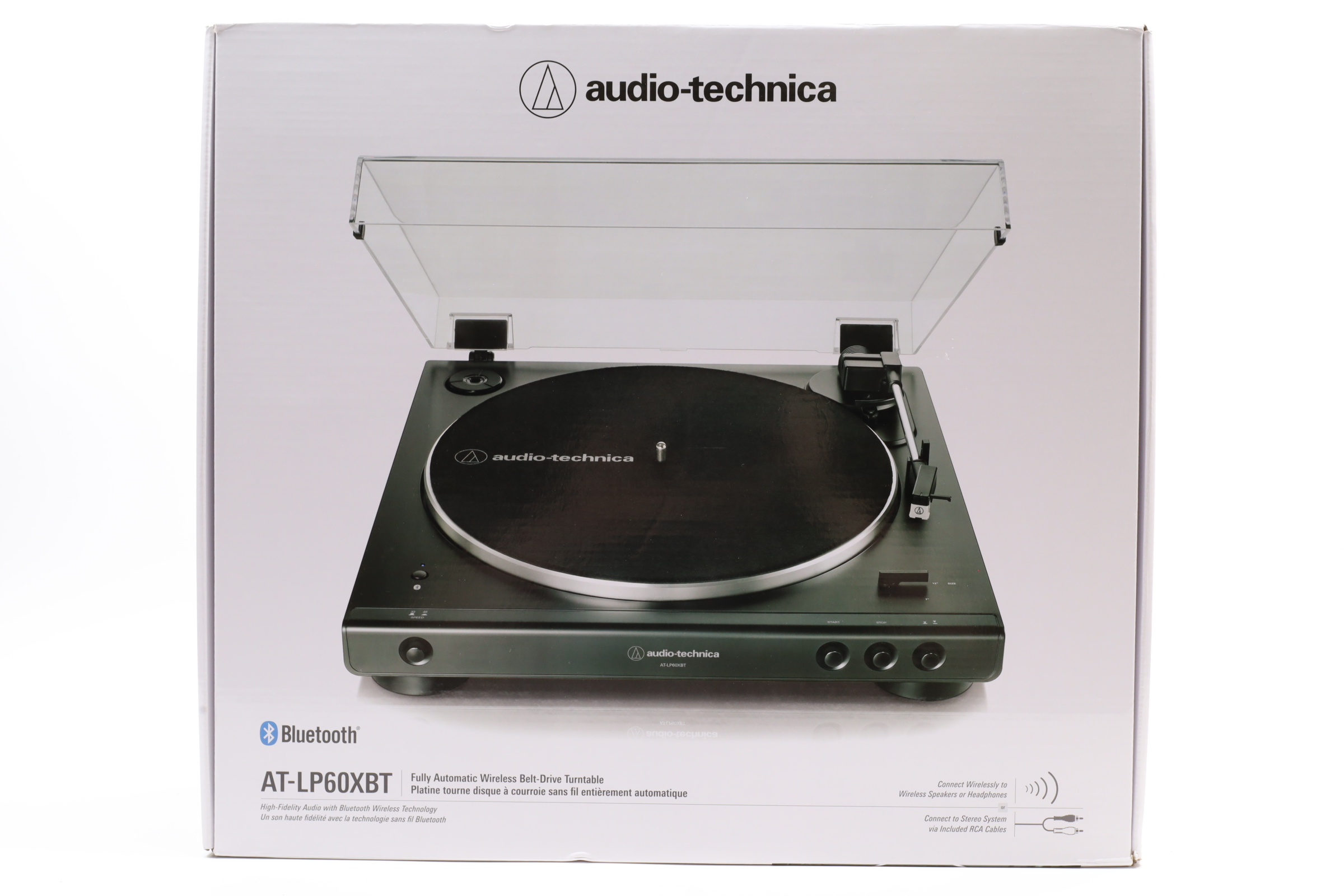 Audio-Technica - ATLP60XBT Bluetooth Stereo newest Turntable - Black