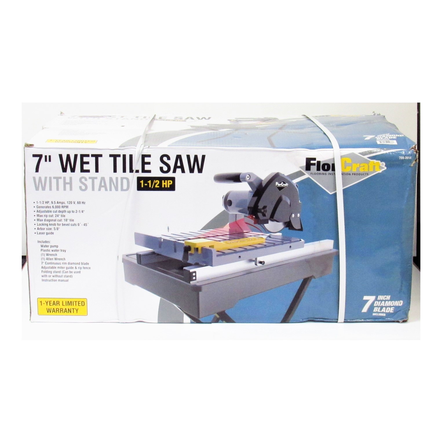 Florcraft 709 3914 7 Wet Tile Saw