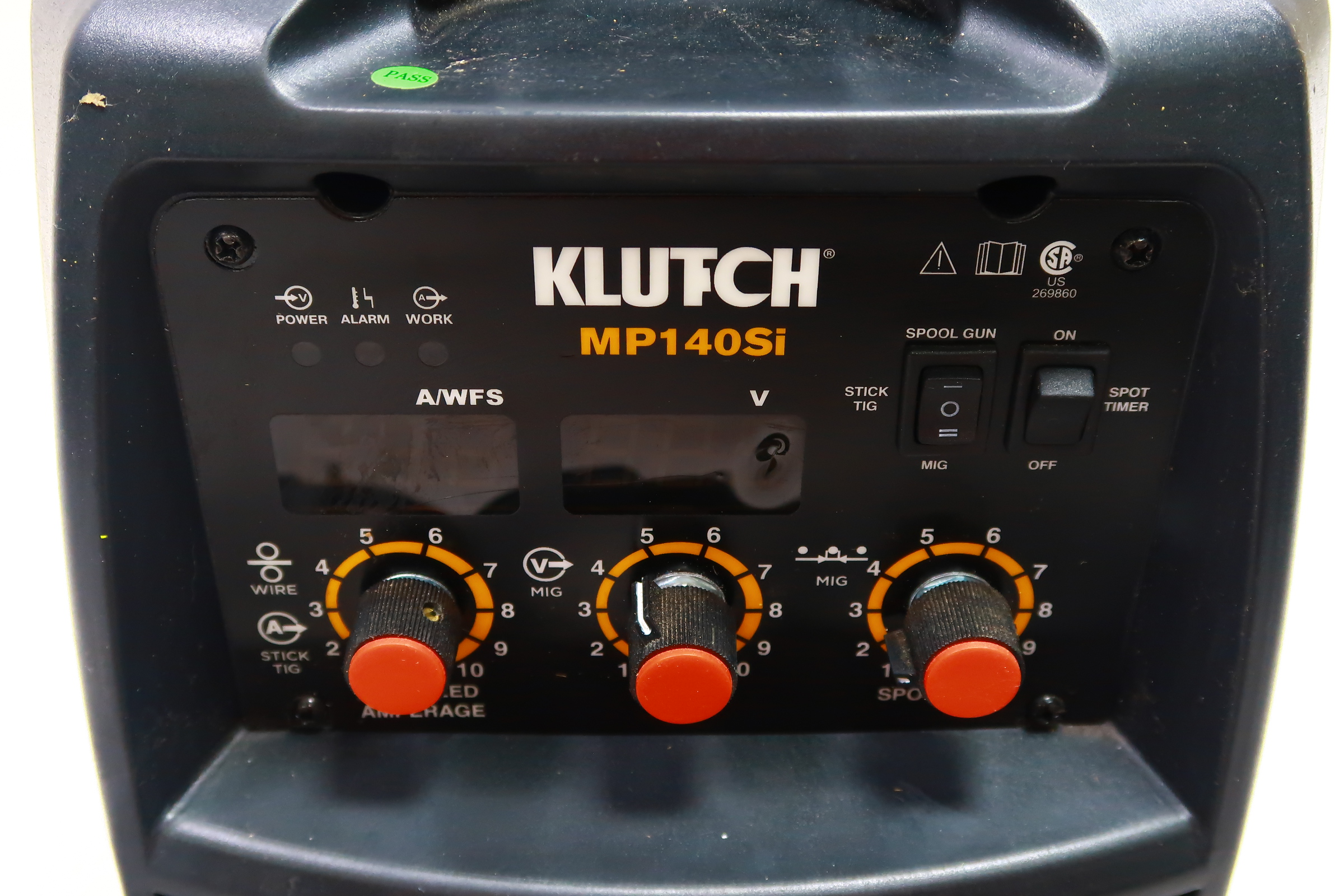 Klutch MP140Si Multi Process FluxCore/MIG Welder