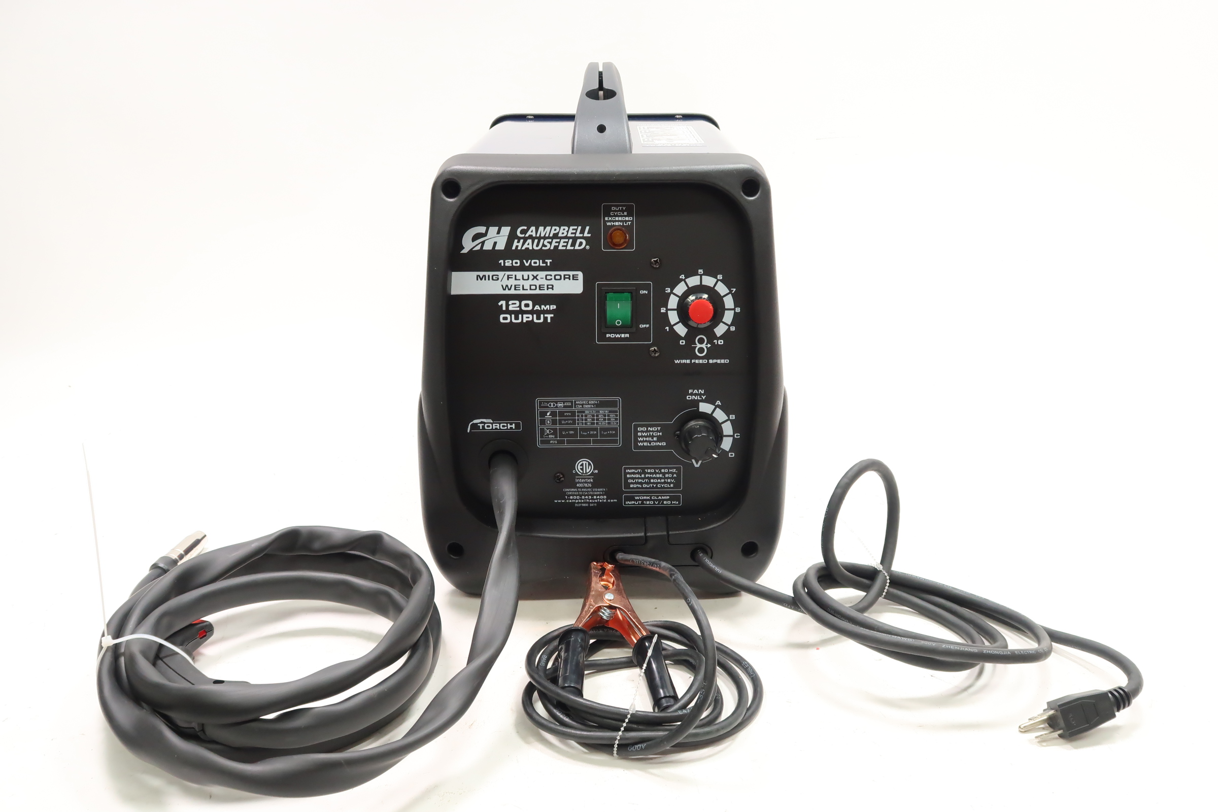 Campbell Hausfeld DW313000 120Volt 120Amp Mig Fluxcored Wire Feed Welder