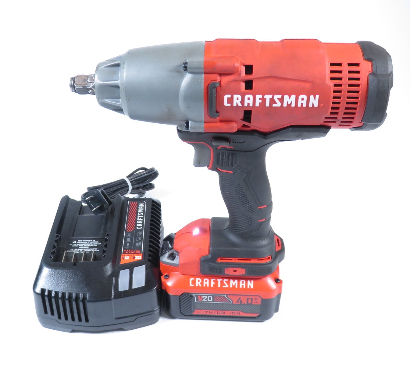 Craftsman CMCF900 V20 20V Max Variable Speed 1/2-in Drive Cordless Impact  Wrench