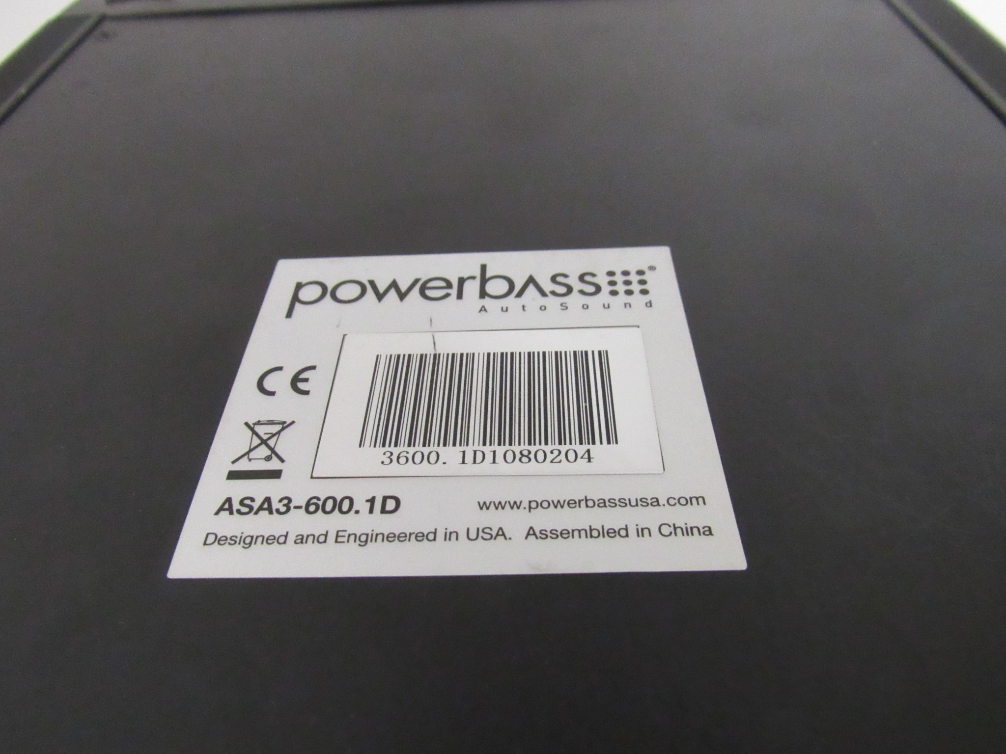 PowerBass ASA3-600.1D - 600 Watt X 1 @ 1-Ohm Amplifier