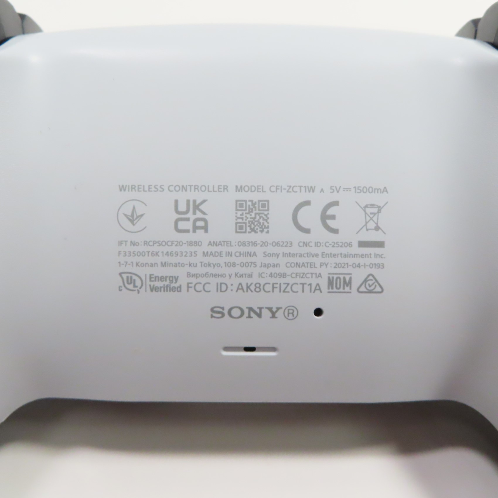 Sony CFI-ZCT1W DualSense Controller for PlayStation 5/PC - White (3928)