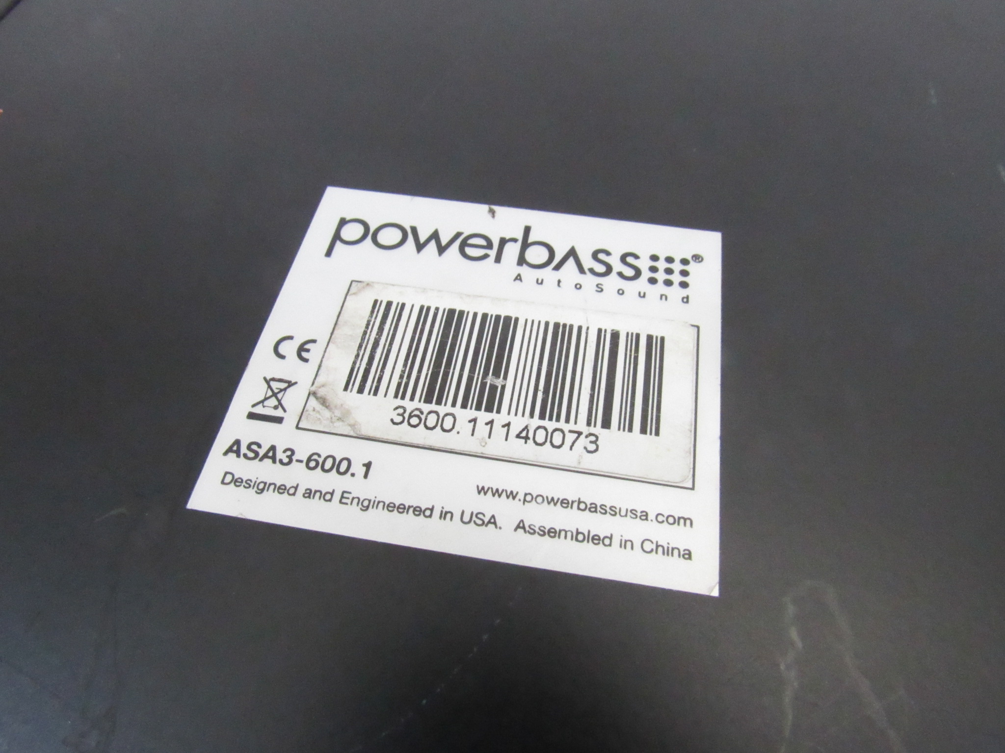 PowerBass ASA3-600.1 600 Watt X 1 @ 1-Ohm Car Audio Amplifier