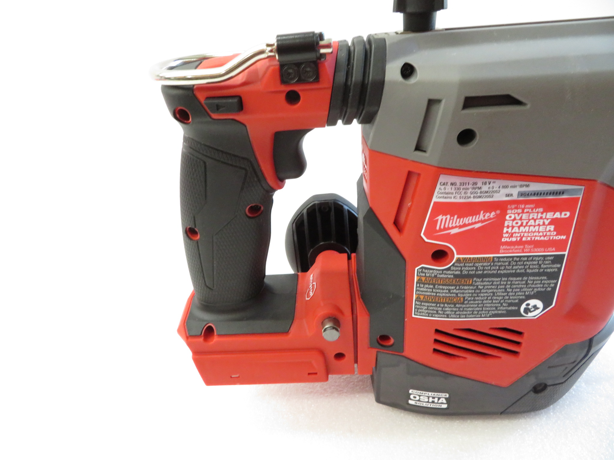Milwaukee 3311-20 M18 FUEL Overhead Rotary Hammer Integrated