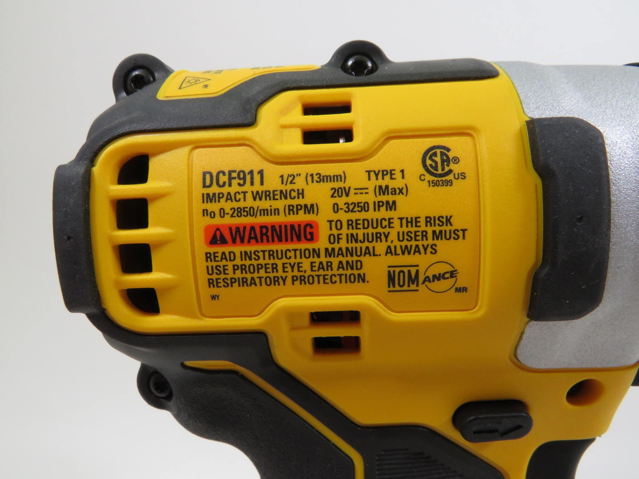 DeWalt DCF911 20V Max 1/2" Brushless Cordless Impact Wrench