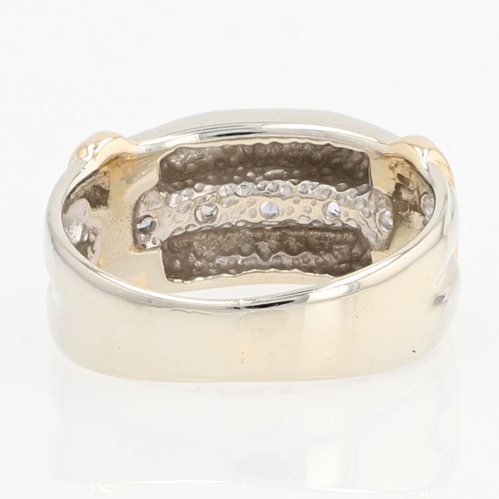 かちゅ 62ctw Round Cut Diamond Channel-Set Wedding Band 14k Multi