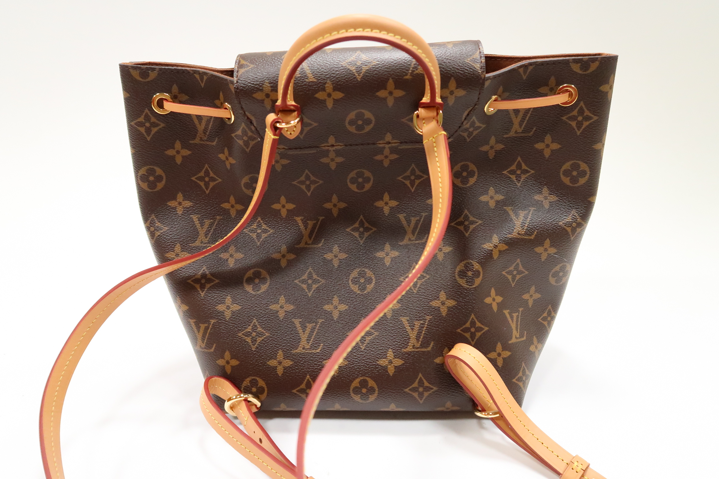 Louis Vuitton Montsouris PM Backpack Brown Monogram With LV Logo Charm M45501 New Montsouris PM Backpack LV Monogram | LOUIS VUITTON ® main image 3