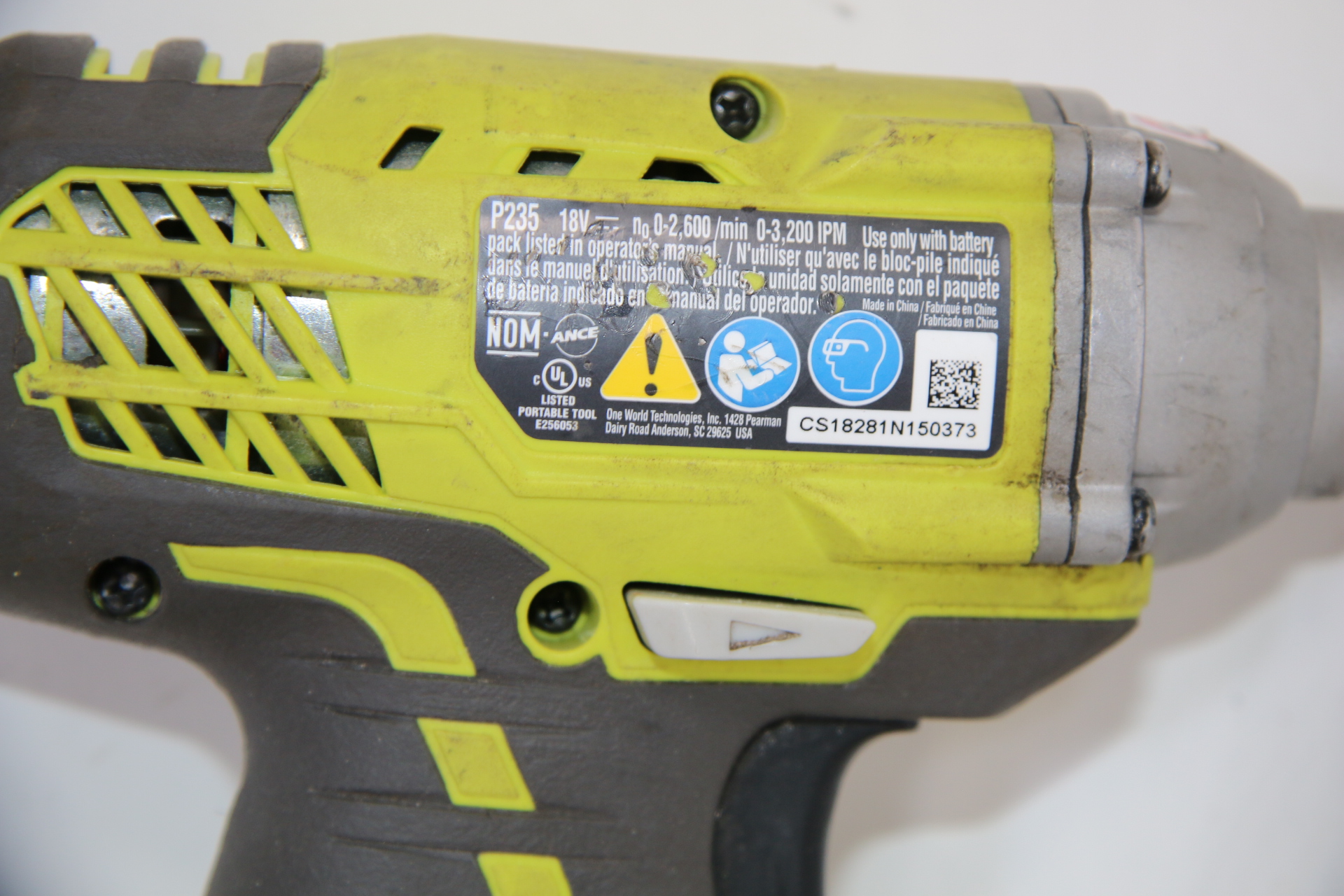Ryobi 18V ONE+ 1/4