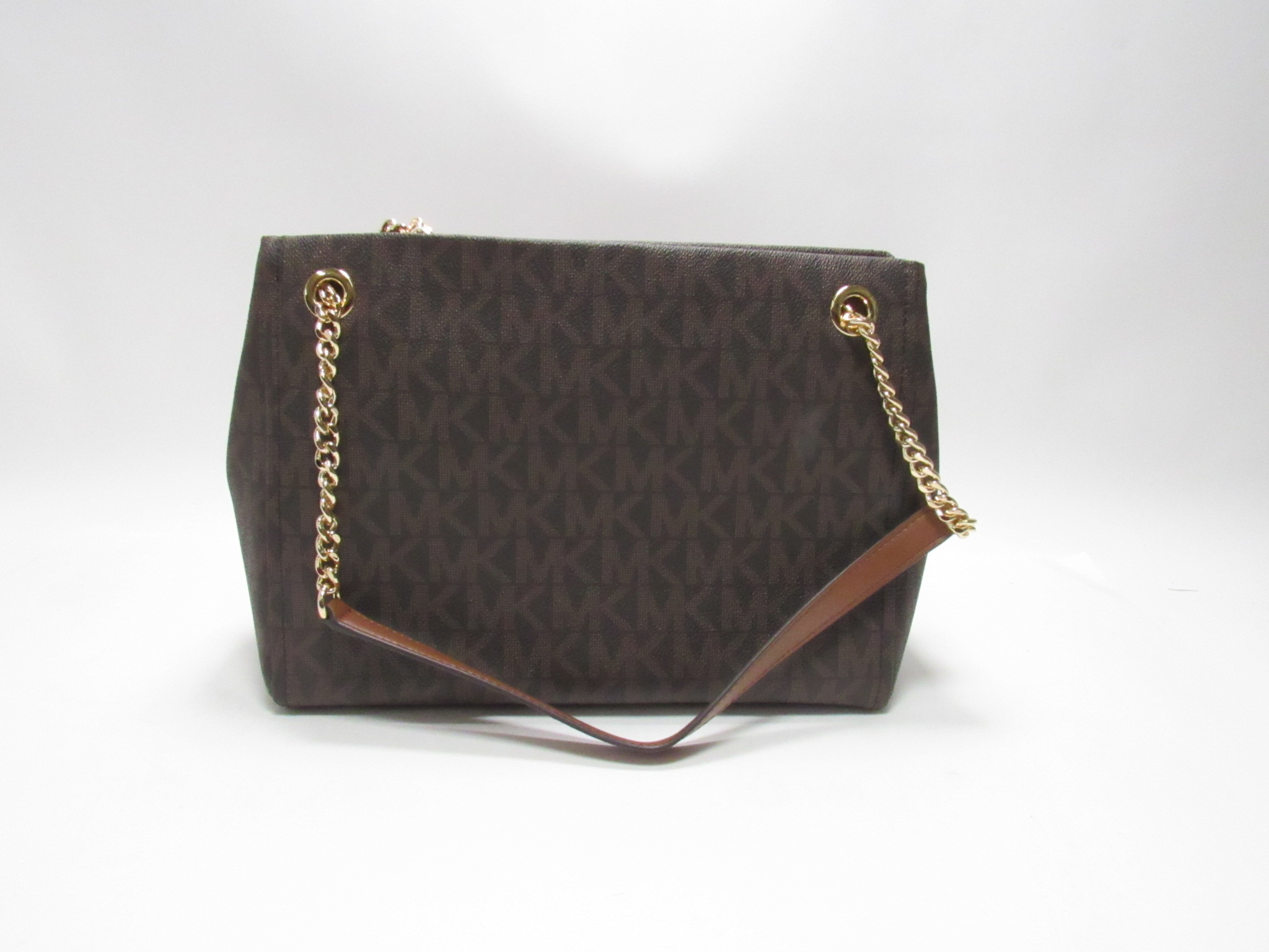 Michael Kors Ladies Handbag Purse Dual Tone Brown
