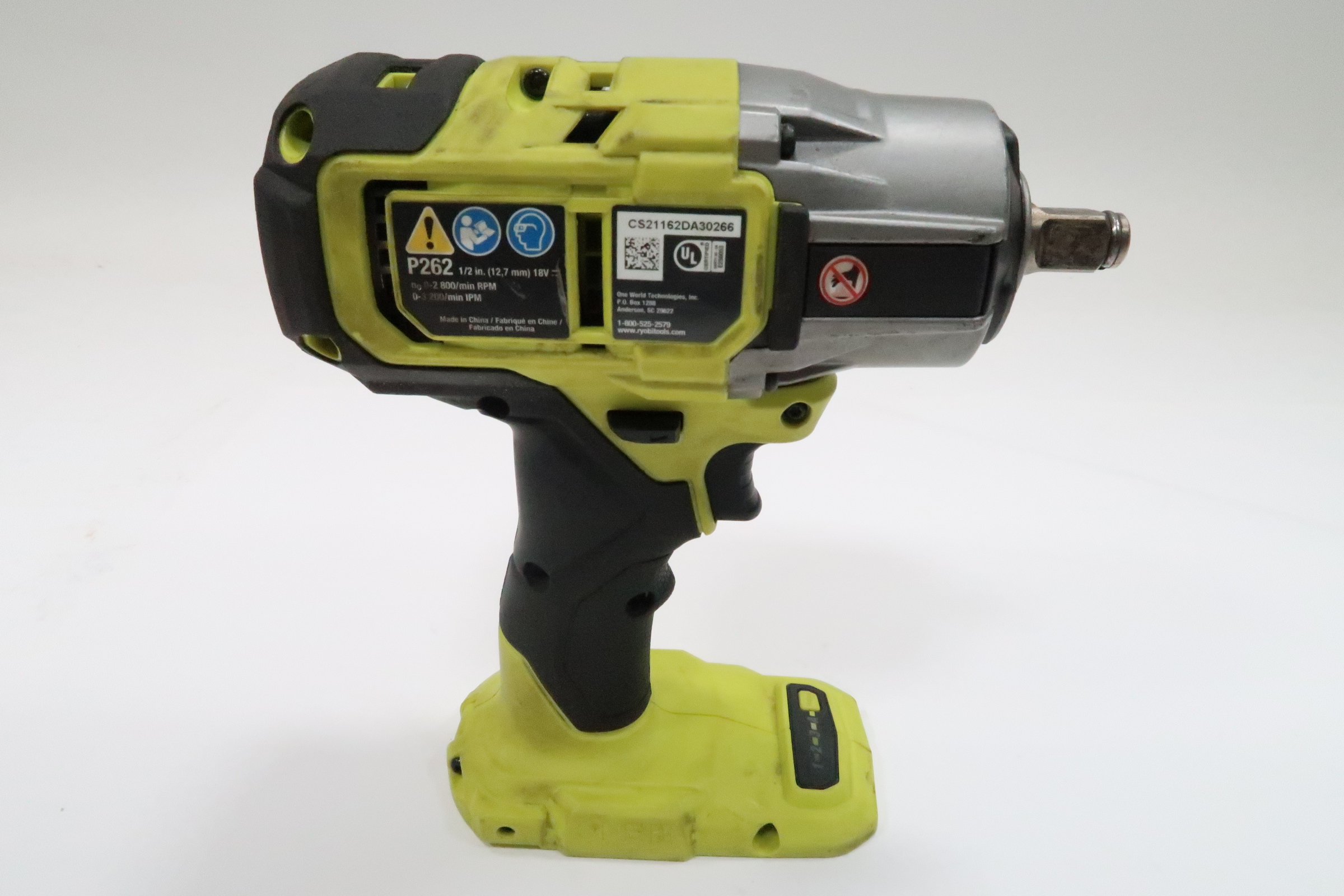 Ryobi P262 ONE+ HP 18V Brushless Cordless 4Mode 1/2 in. Impact Wrench 9918
