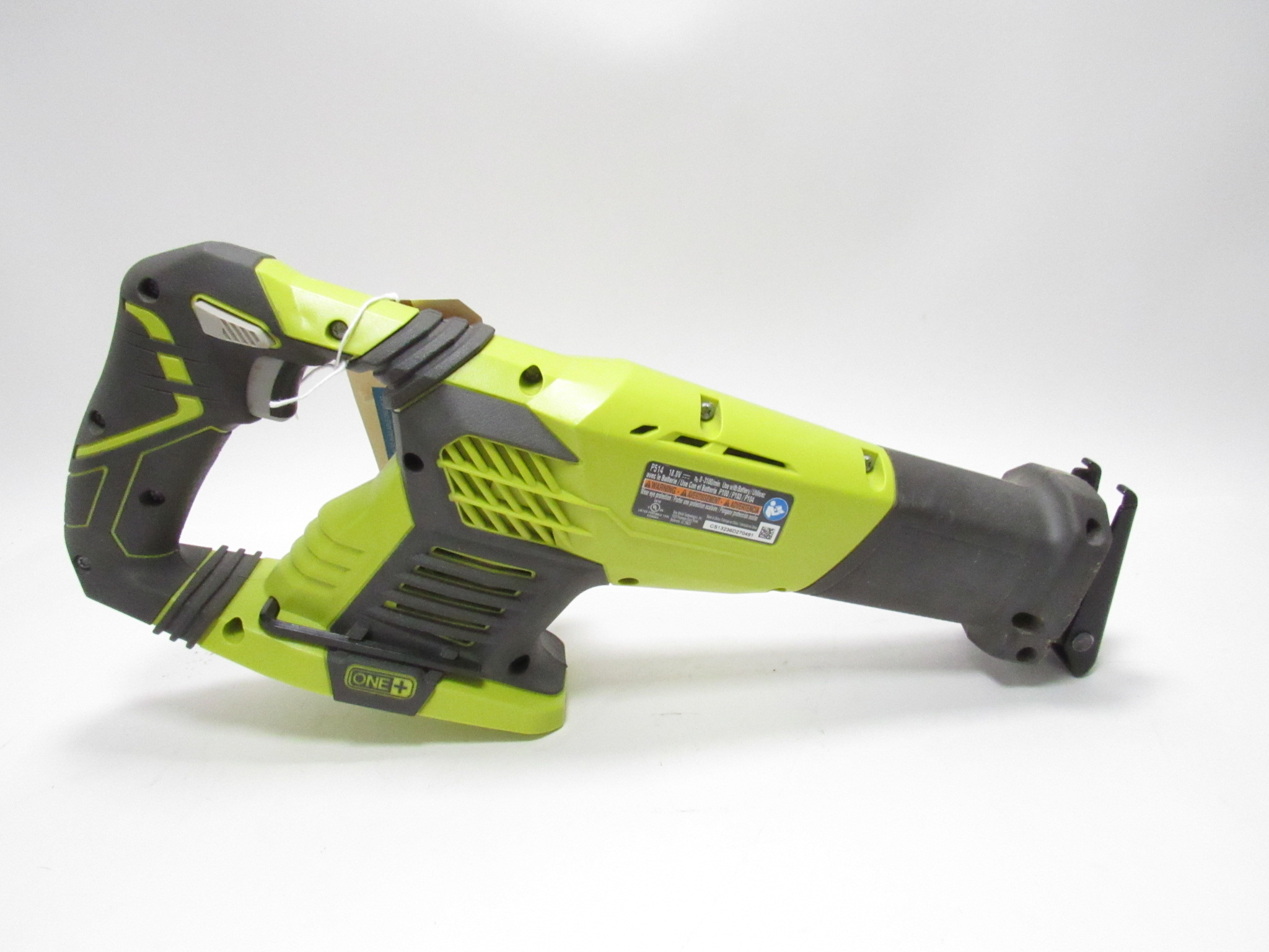 Ryobi One+ P514 18 Volt Lithium-Ion Cordless Reciprocating Saw Tool Only