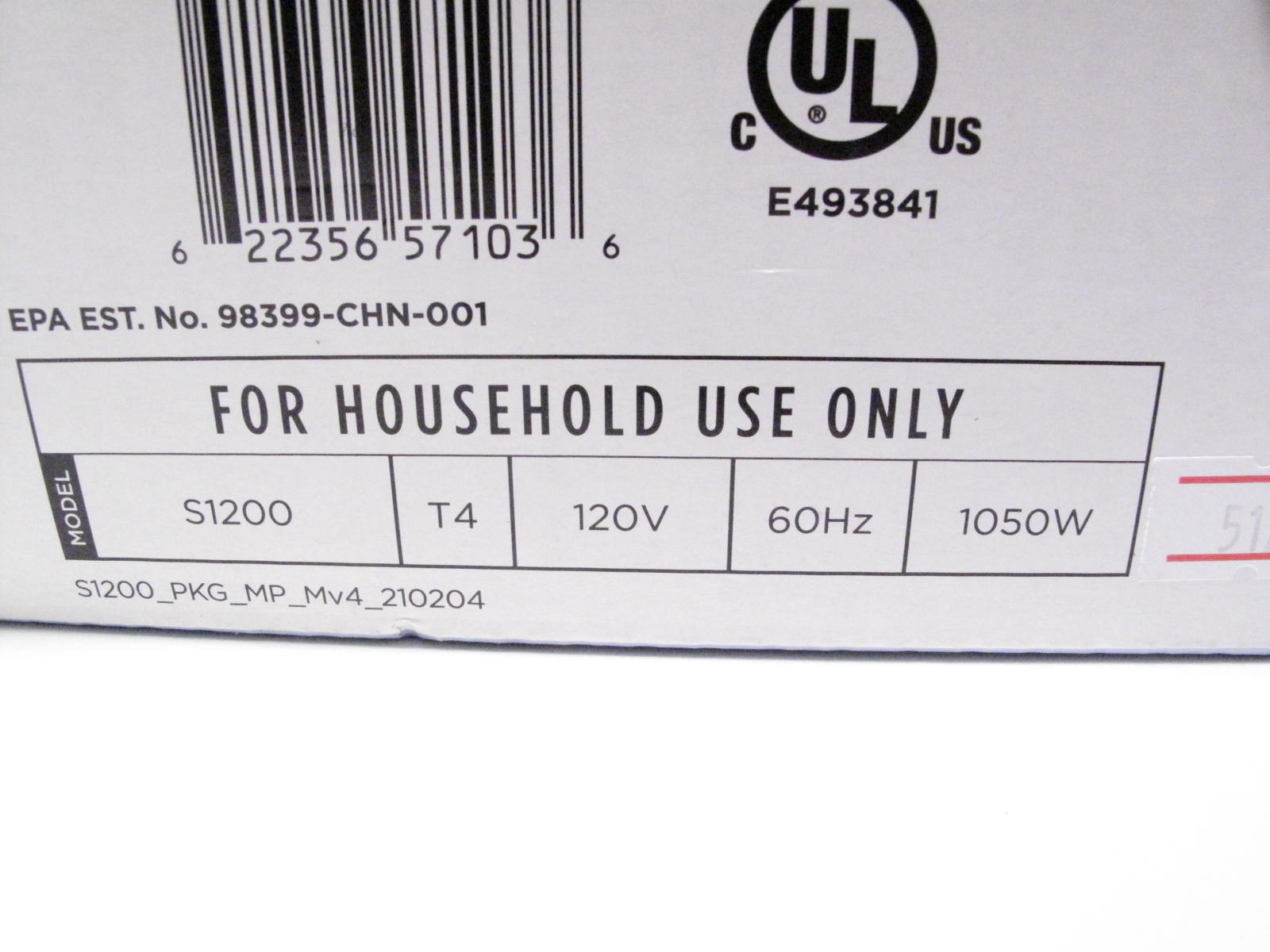 Shark S1200 Corded Steam Mop Hard Floor Cleaner