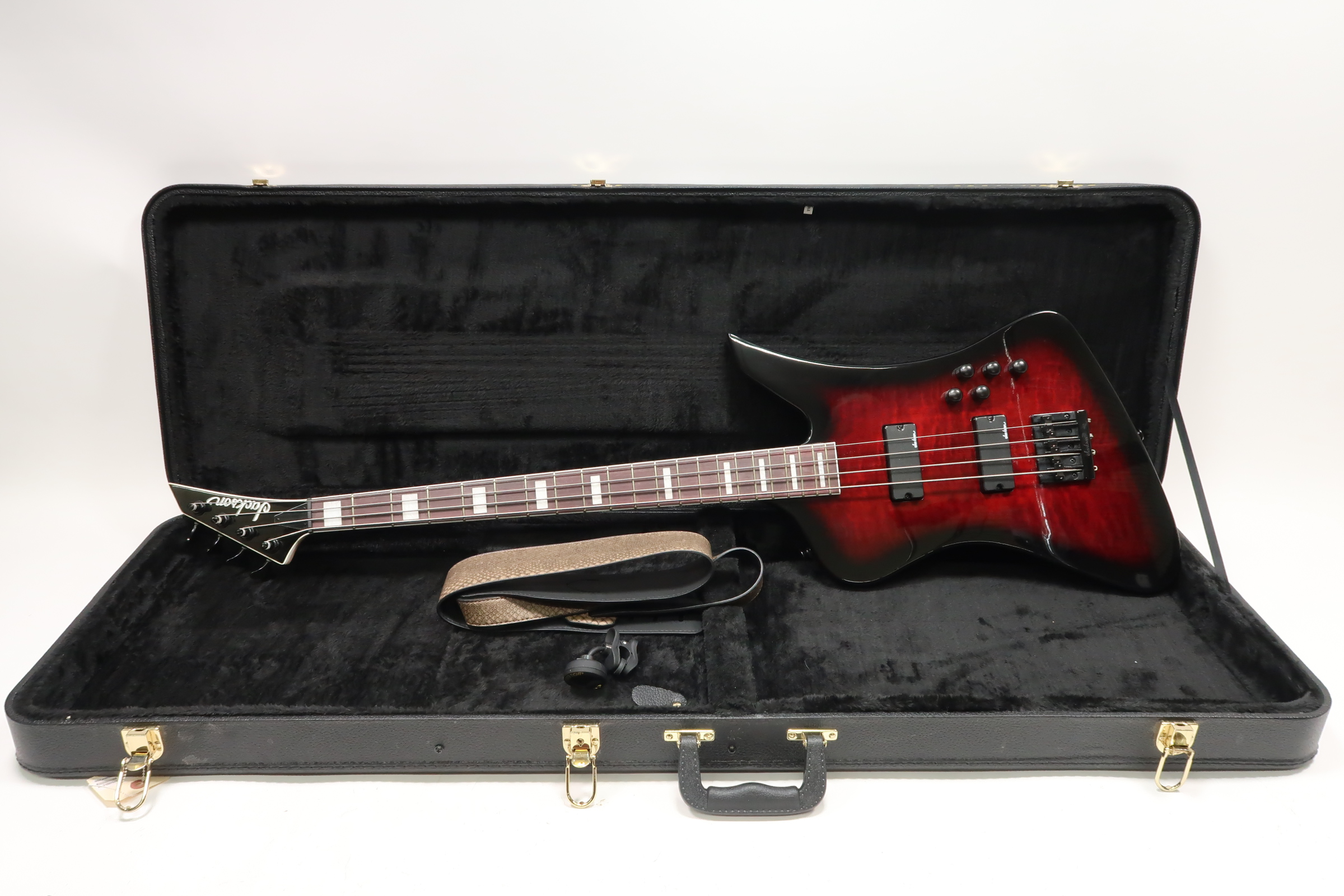 Jackson JS Series Kelly Bird Bass JS3Q Red Burst Electric Bass Guitar