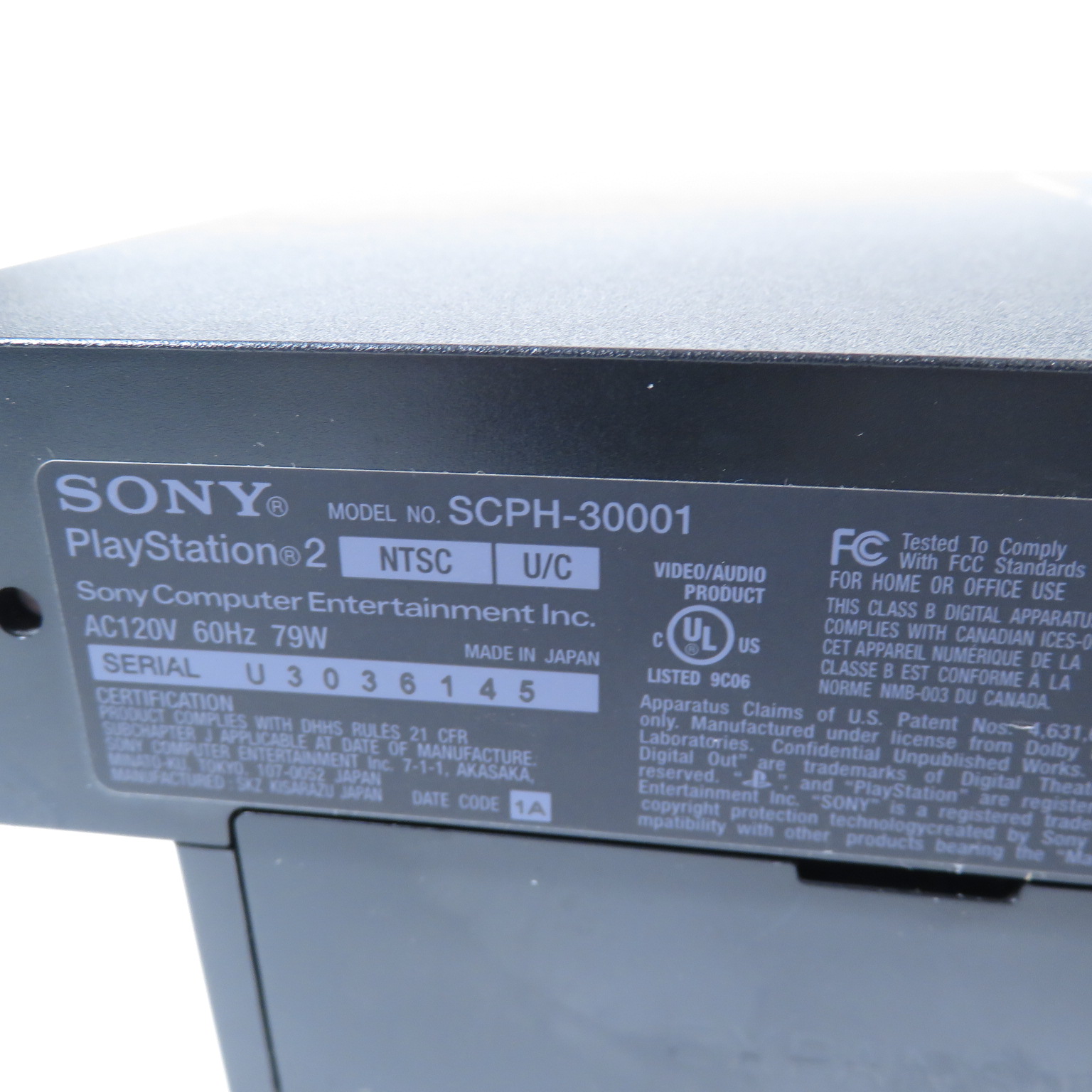 Sony PlayStation 2 SCPH-30001 CD-ROM/DVD-ROM Home Video Game