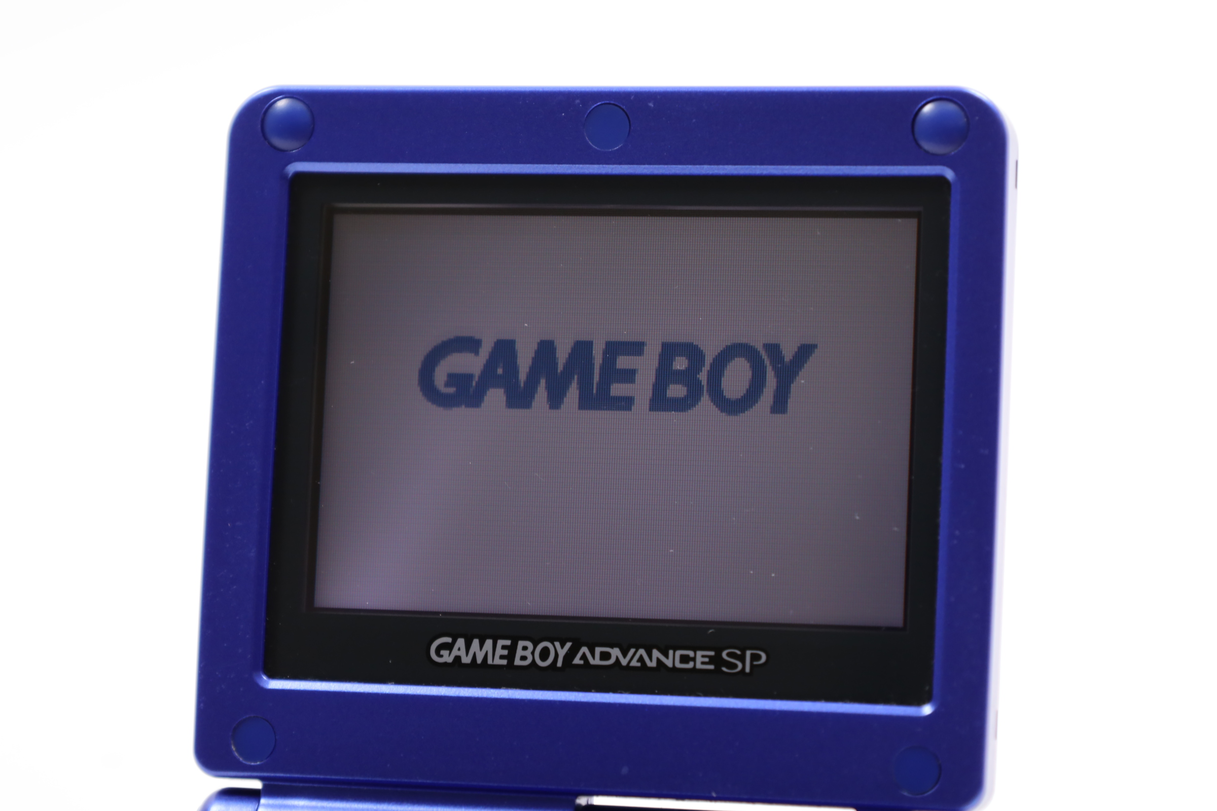 Nintendo Game Boy Advance SP AGS-001 Front-lit Portable Game System - Blue