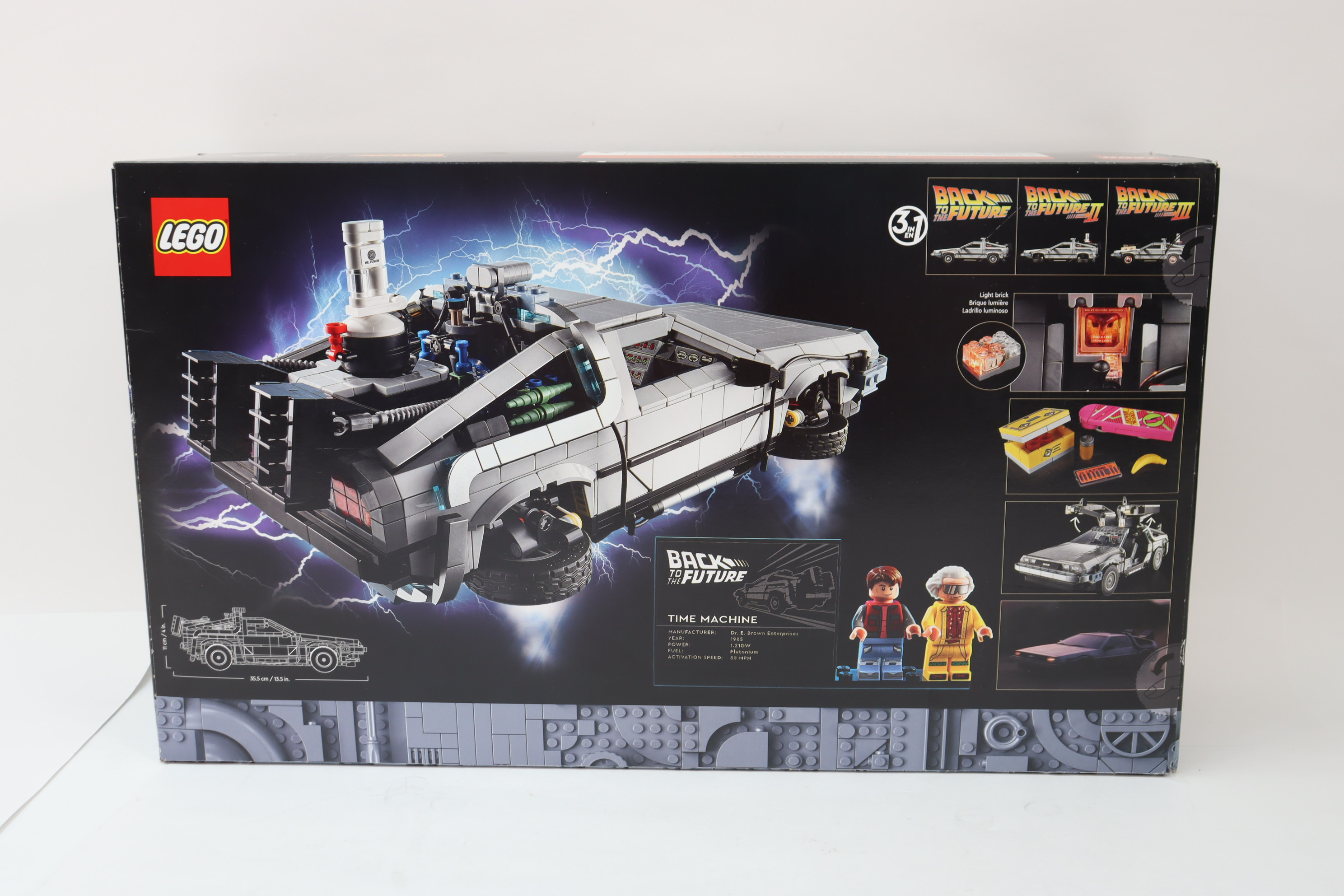 LEGO 10300 Back to the Future Time Machine Version 3 in 1 Icons Set