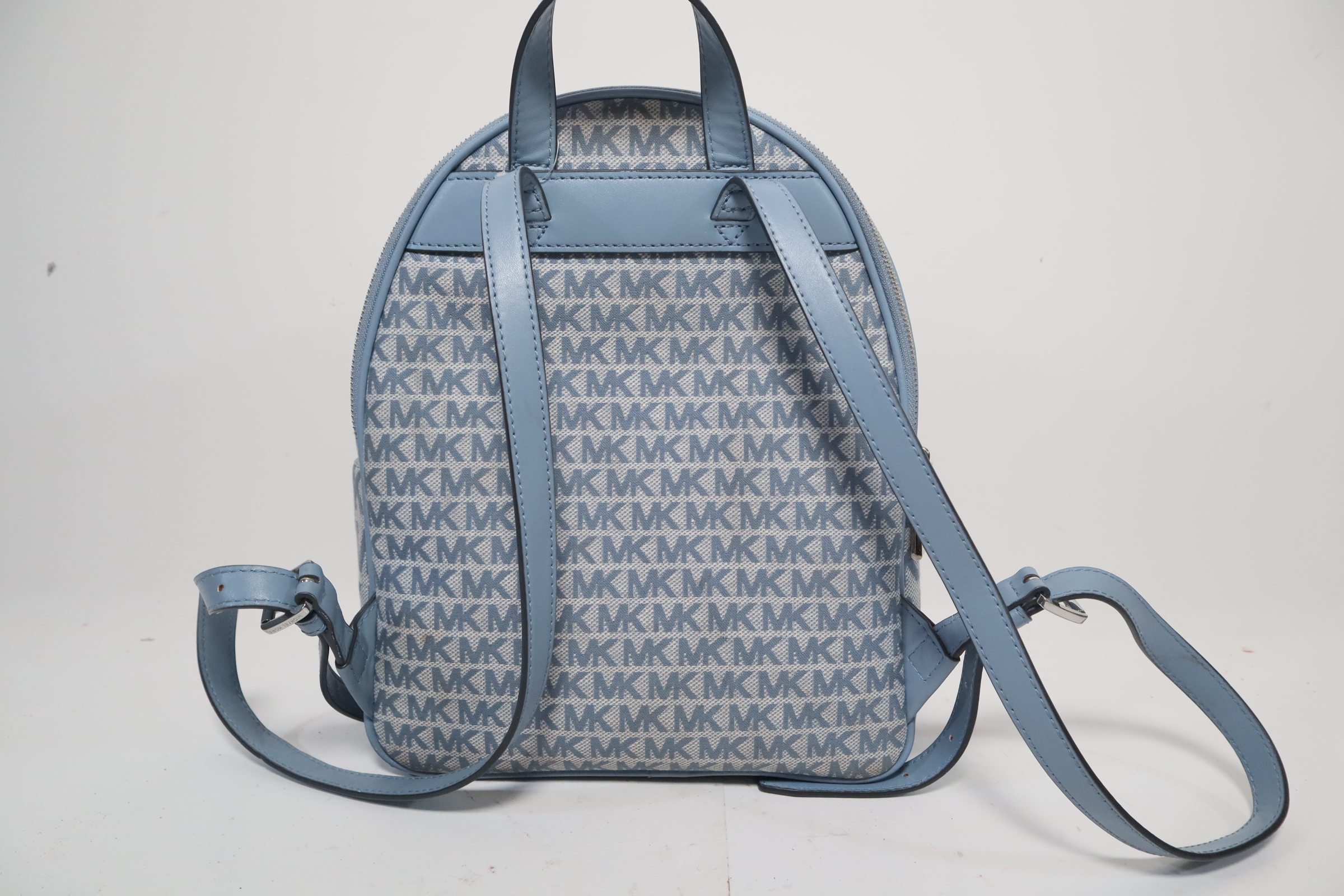 Michael Kors Brooklyn Silver Medium Backpack Bag Monogram Michael Kors Brooklyn Backpack | eBay main image 2