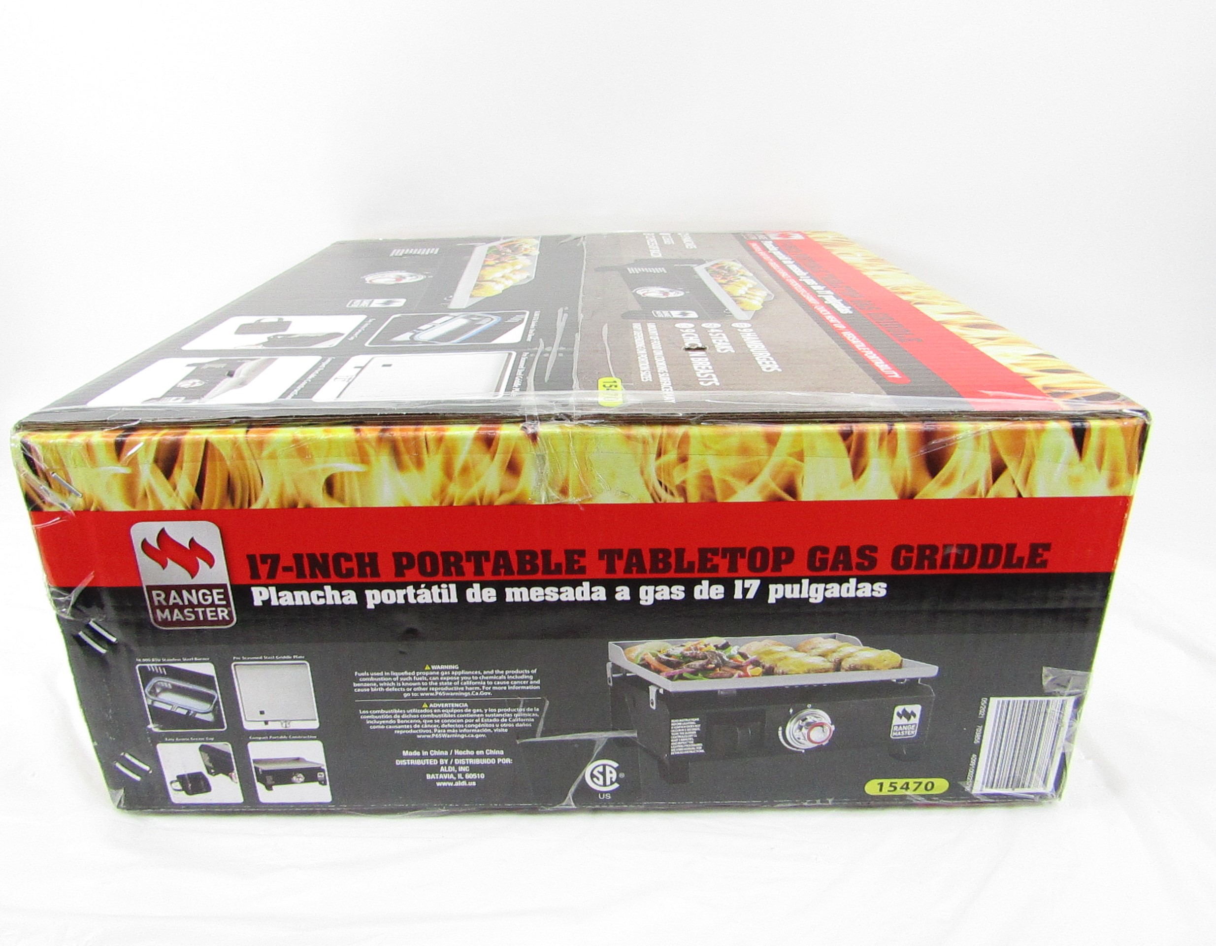 Range Master 17Inch Portable Tabletop Gas Griddle RML260CNP