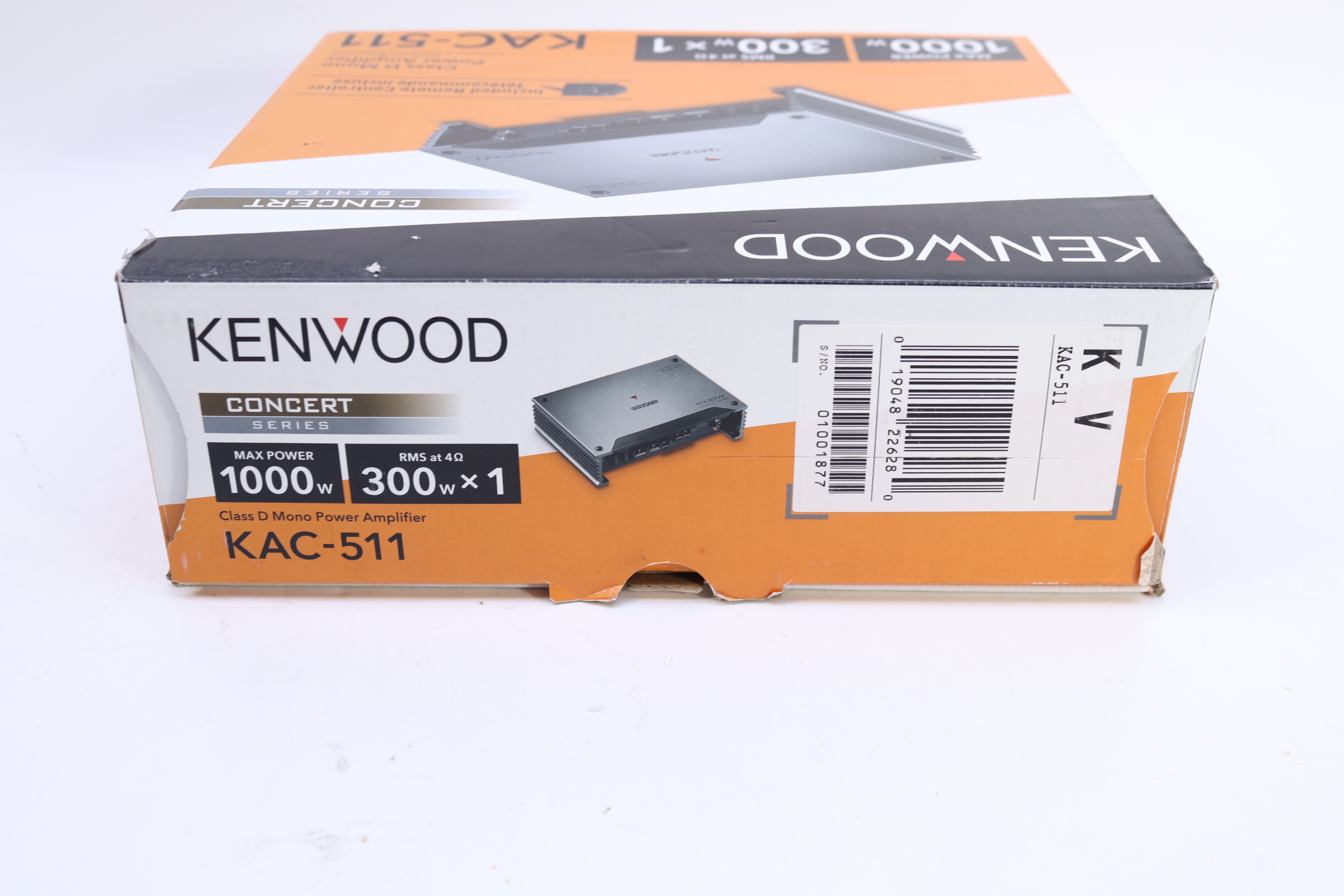 Kenwood KAC511 Class D Mono Power Car Amplifier