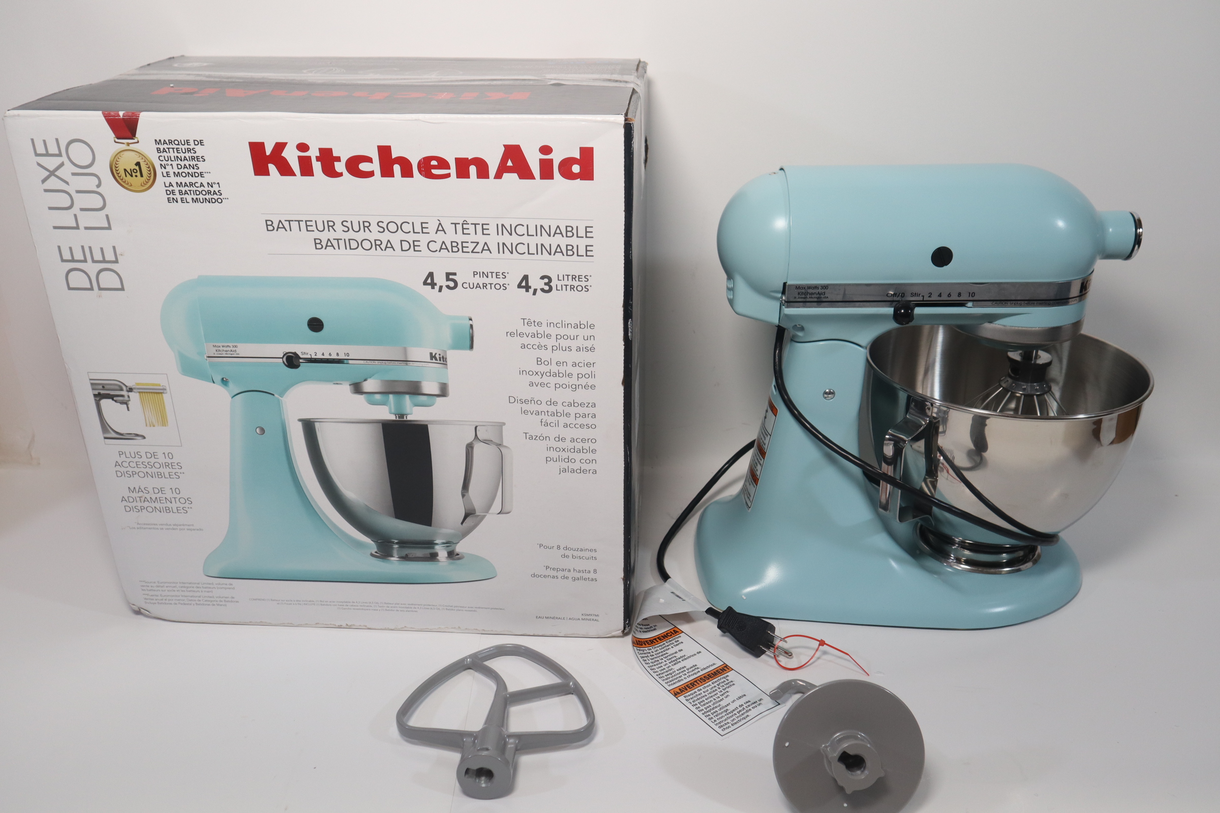 KitchenAid Deluxe 4.5 Quart Mixer - discount Mineral Water- KSM97MI