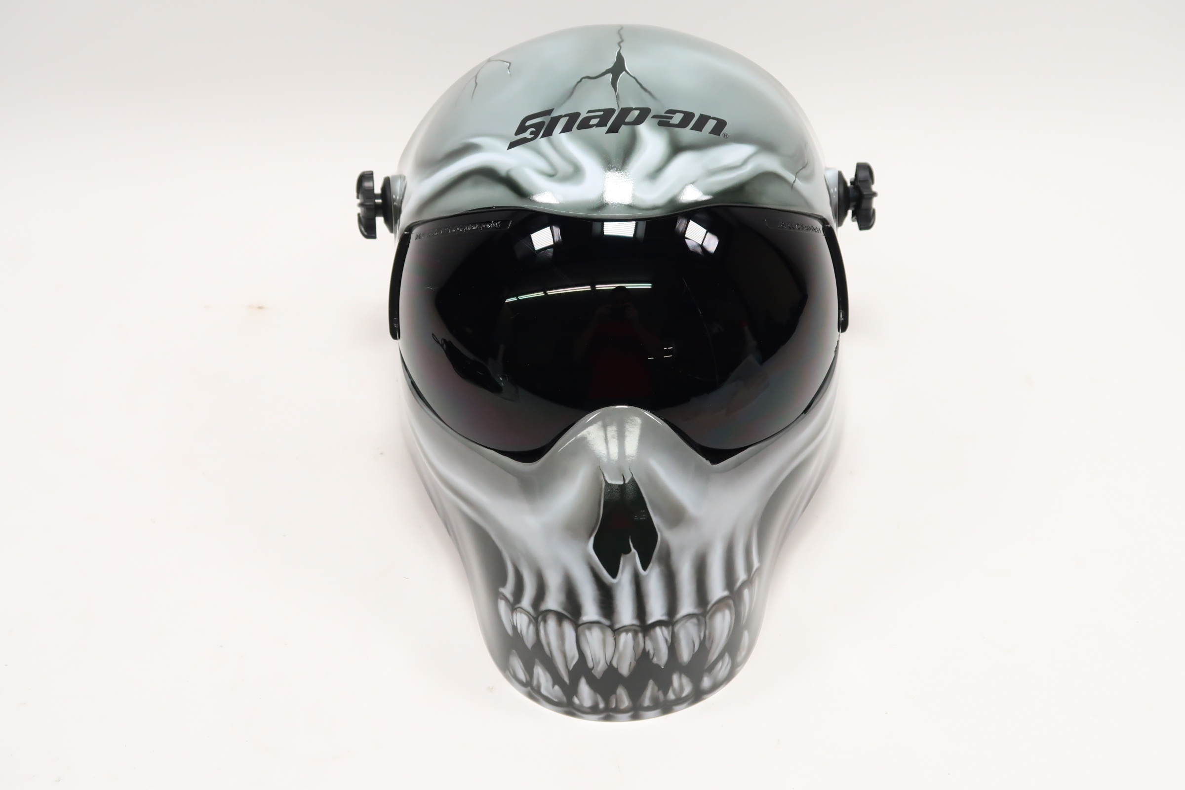 Masque De Protection Snap-on Avec Visière - Crâne Extrême - Blanc - Soudure