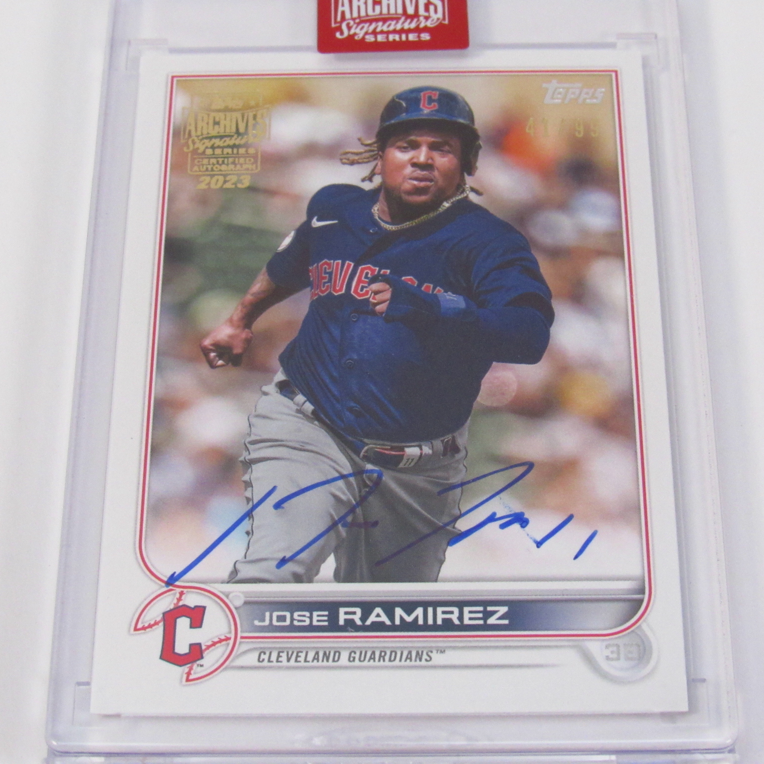 Joe Ramirez Cleveland Guardians Topps Archives Signature Autograph 2023 ...